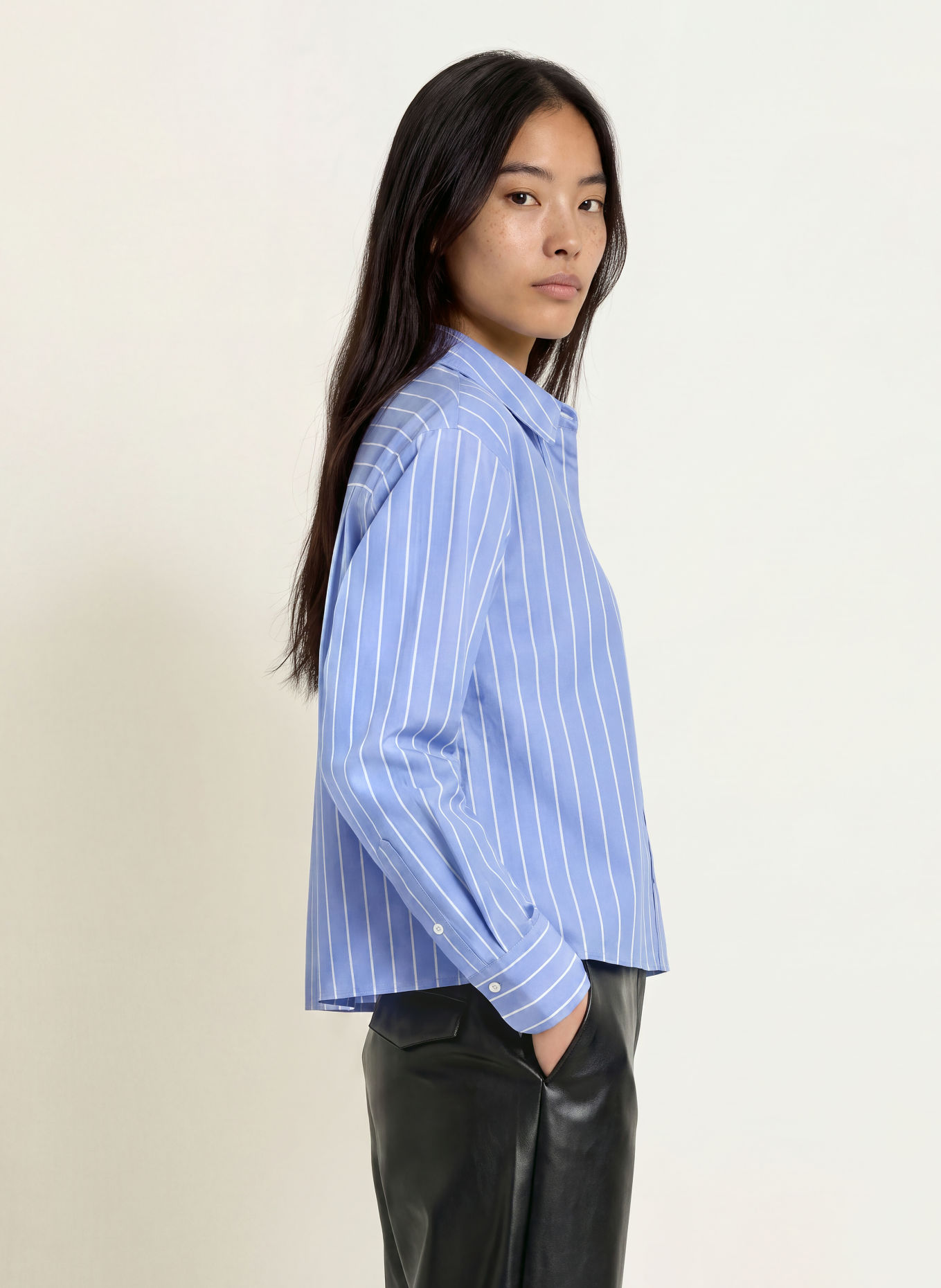 darling harbour Shirt blouse: 7006 blue stripes