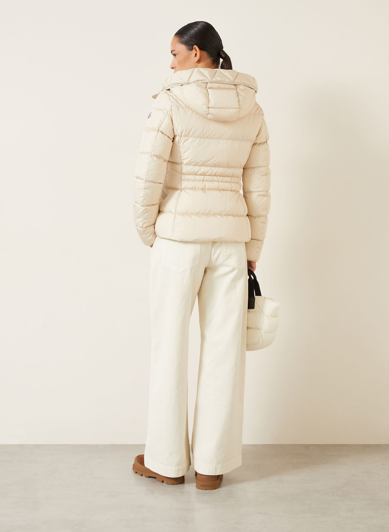 MONCLER AVOCE Down Jacket: BEIGE