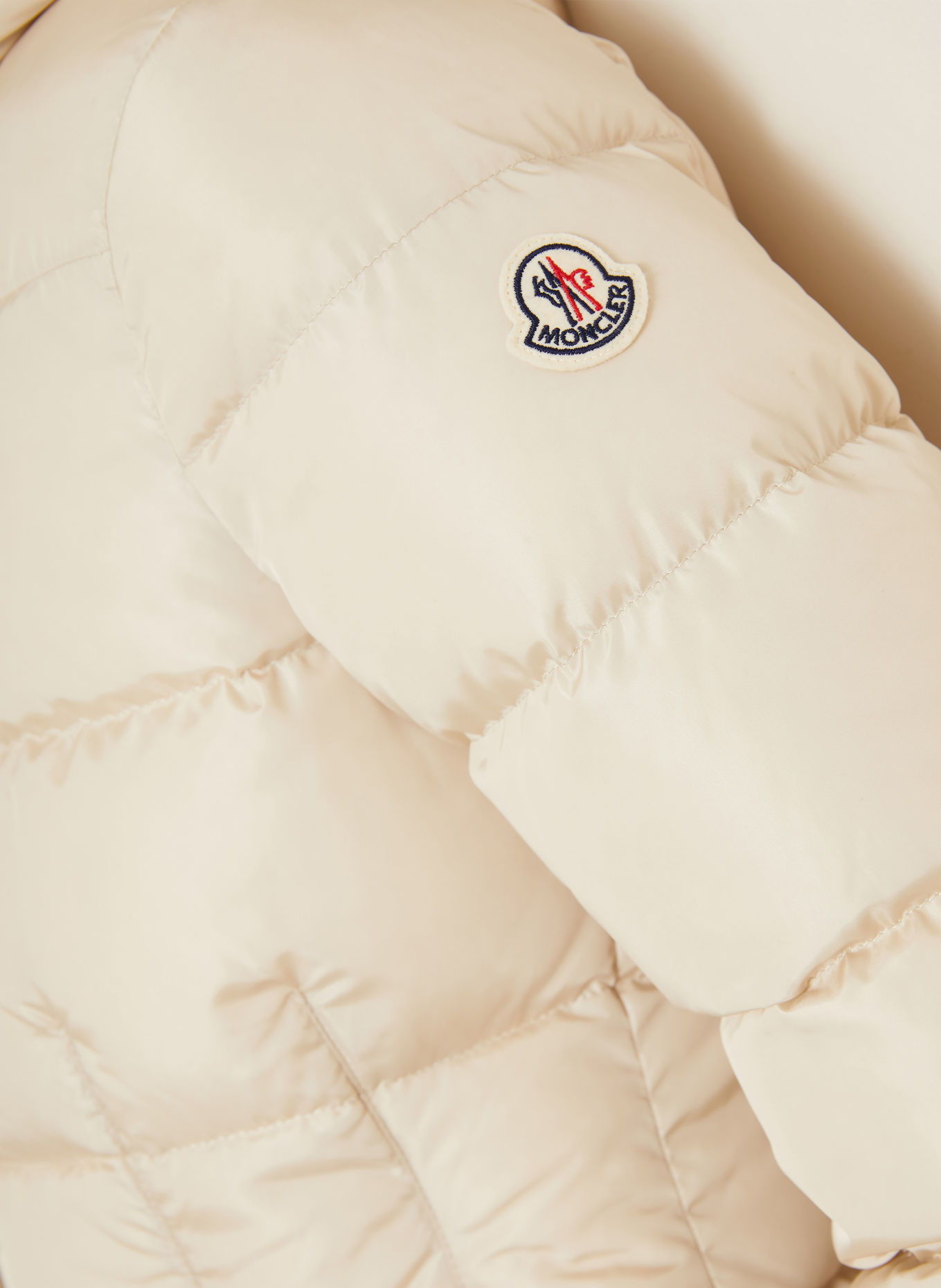 MONCLER AVOCE Down Jacket: BEIGE