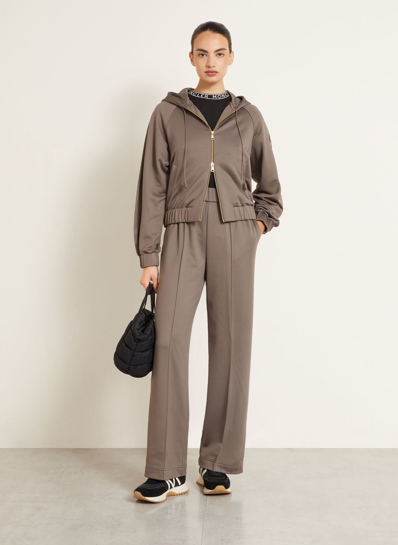 MONCLER Bluza rozpinana: SZAROBRĄZOWY