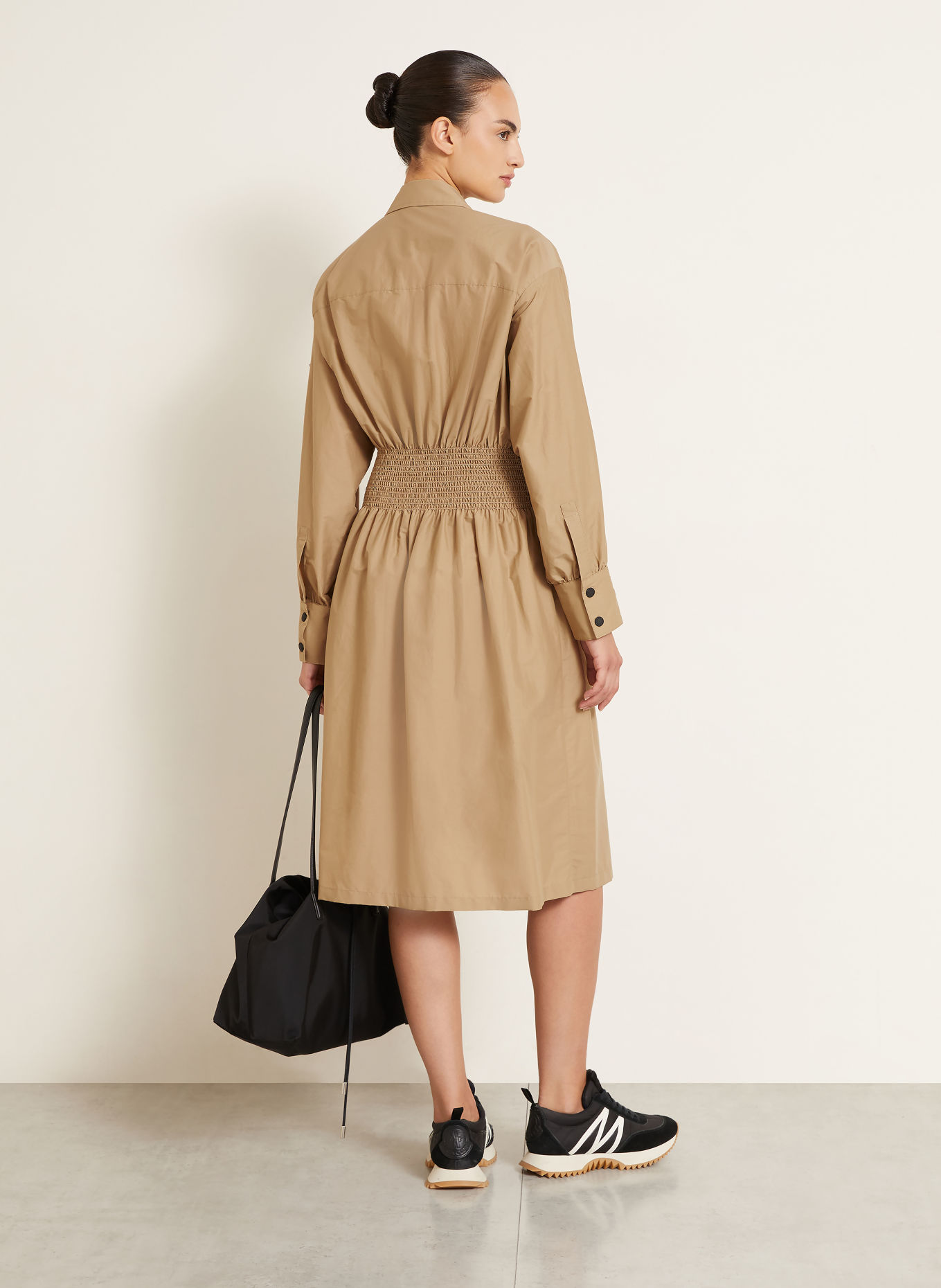 MONCLER Robe chemise: BEIGE