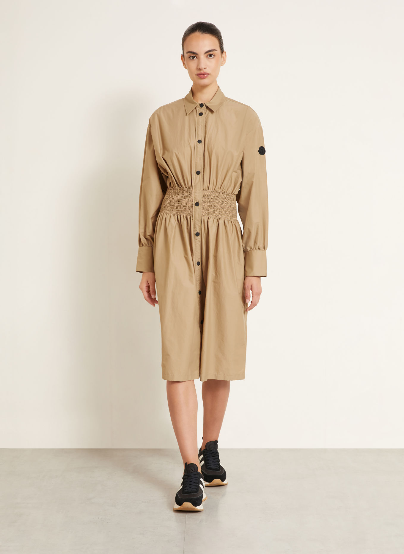 MONCLER Robe chemise: BEIGE
