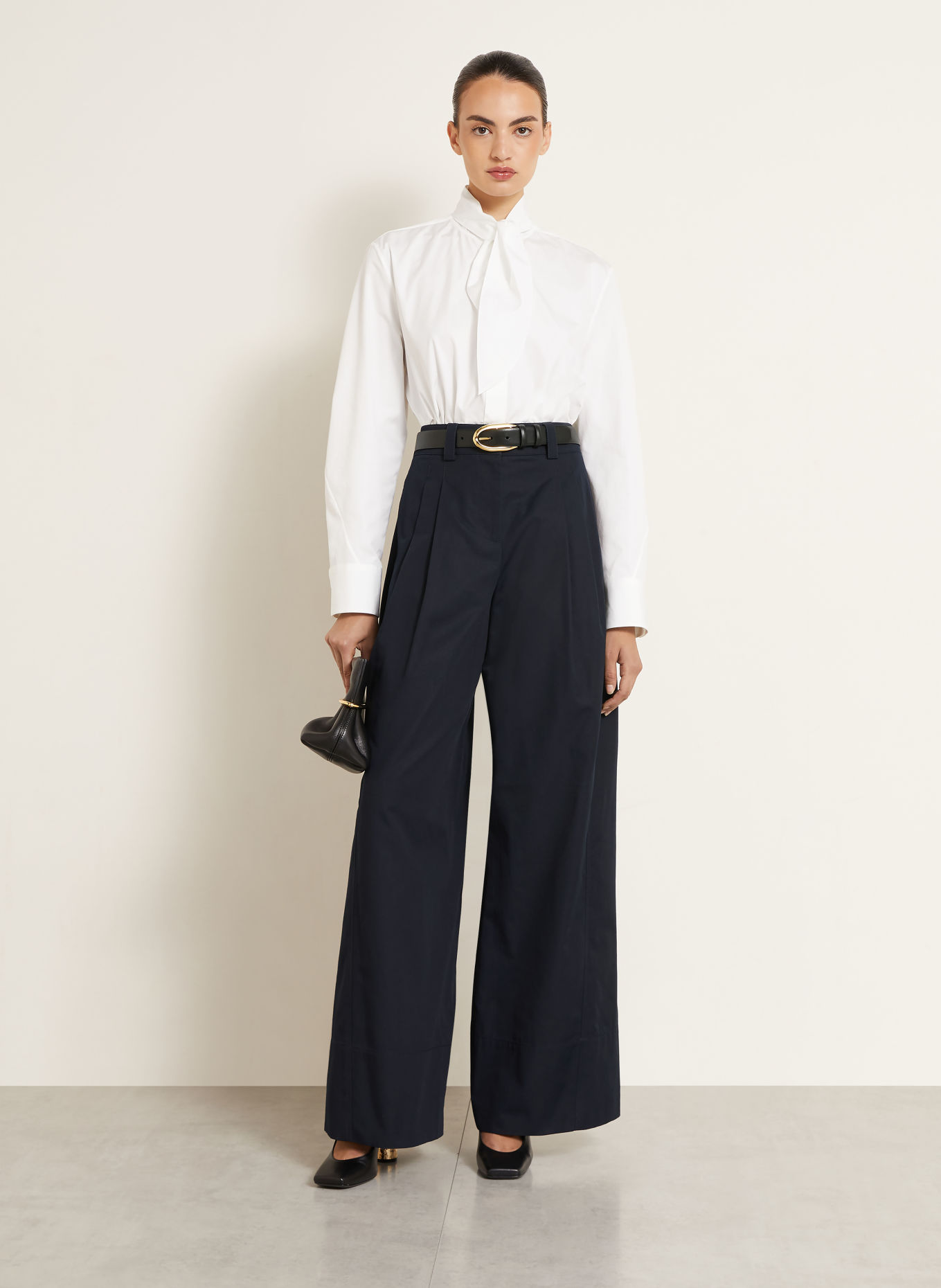 GIVENCHY Wide-leg trousers: DARK BLUE