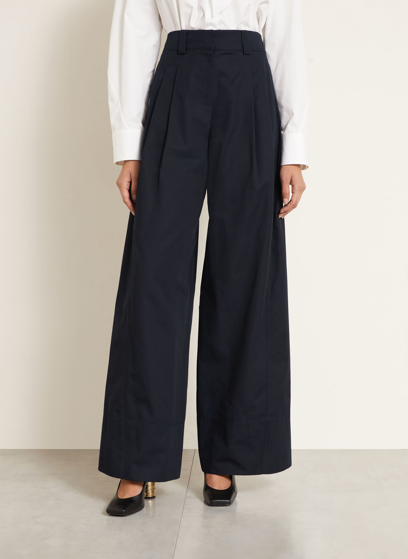 GIVENCHY Wide-leg trousers: DARK BLUE