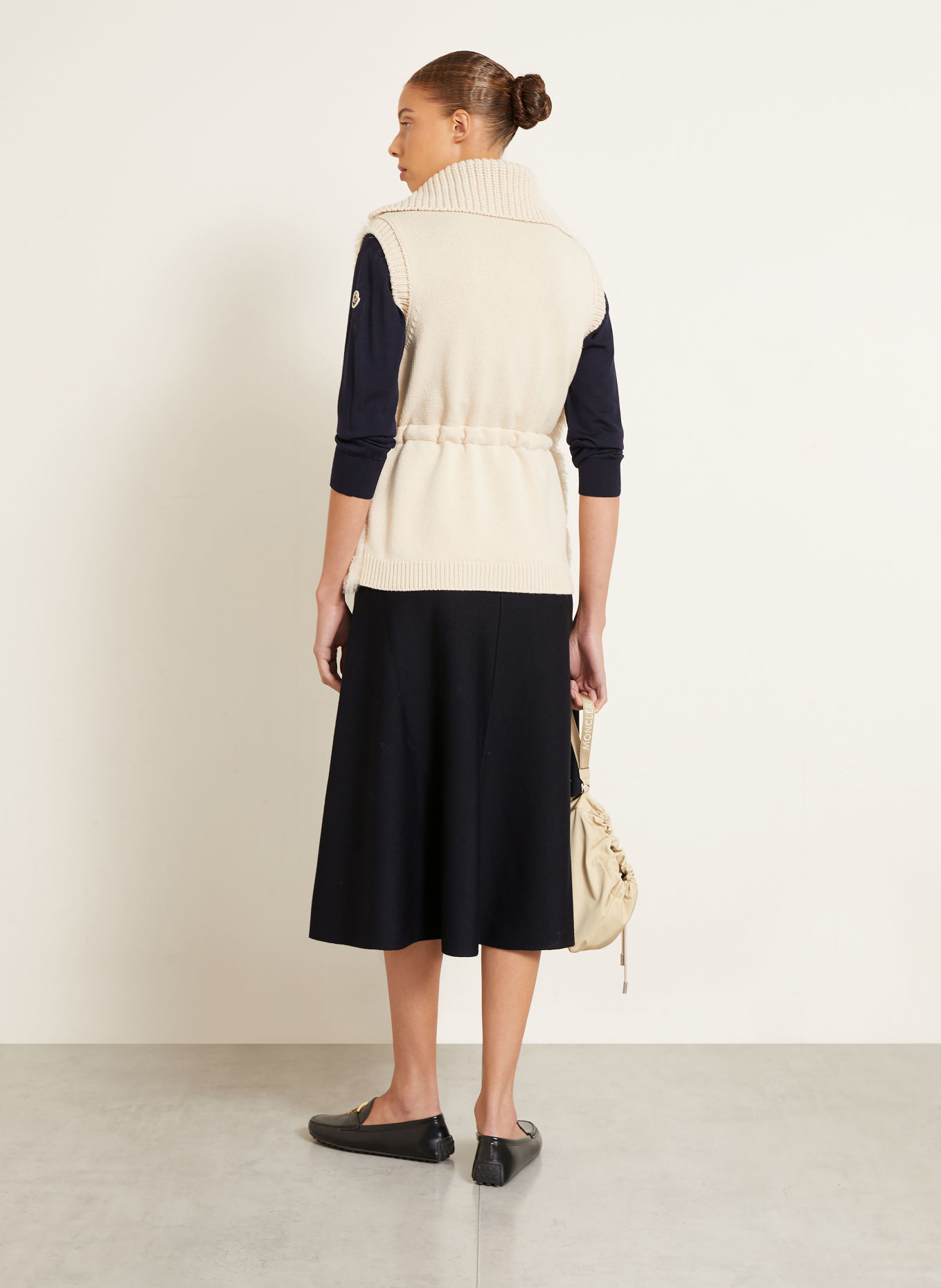 MONCLER Knit skirt: DARK BLUE