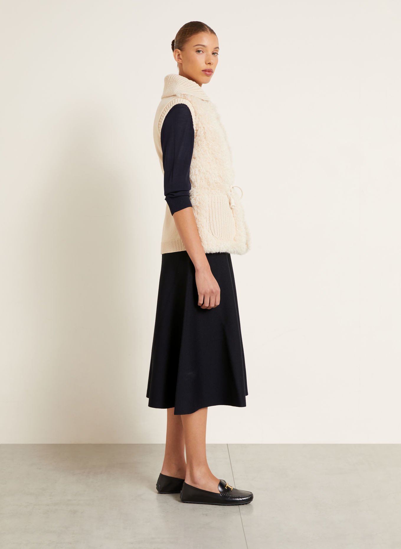 MONCLER Knit skirt: DARK BLUE