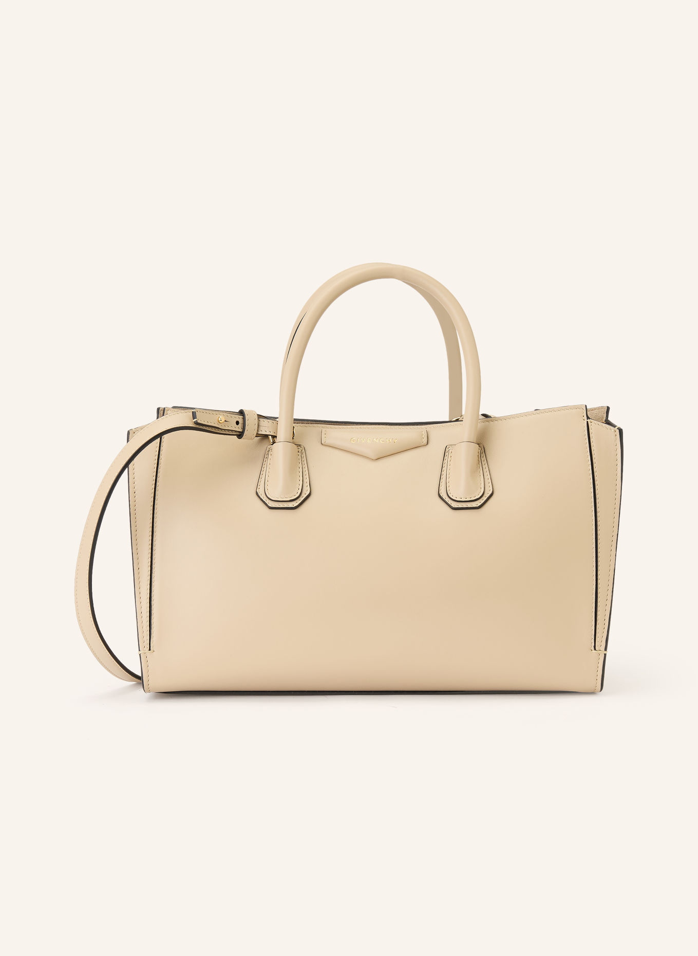 GIVENCHY CATCHALL SMALL Handbag: BEIGE / GOLD