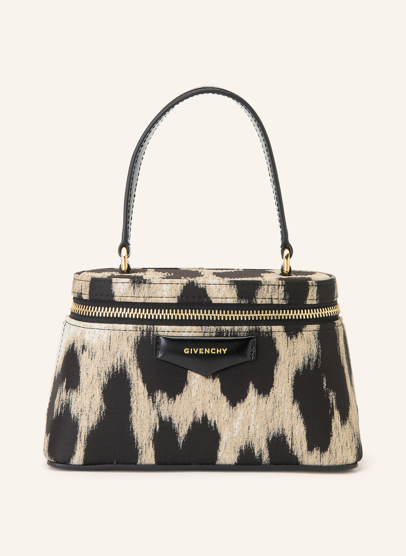 GIVENCHY ANTIGONA VANITY Handbag: BLACK / GOLD / BEIGE