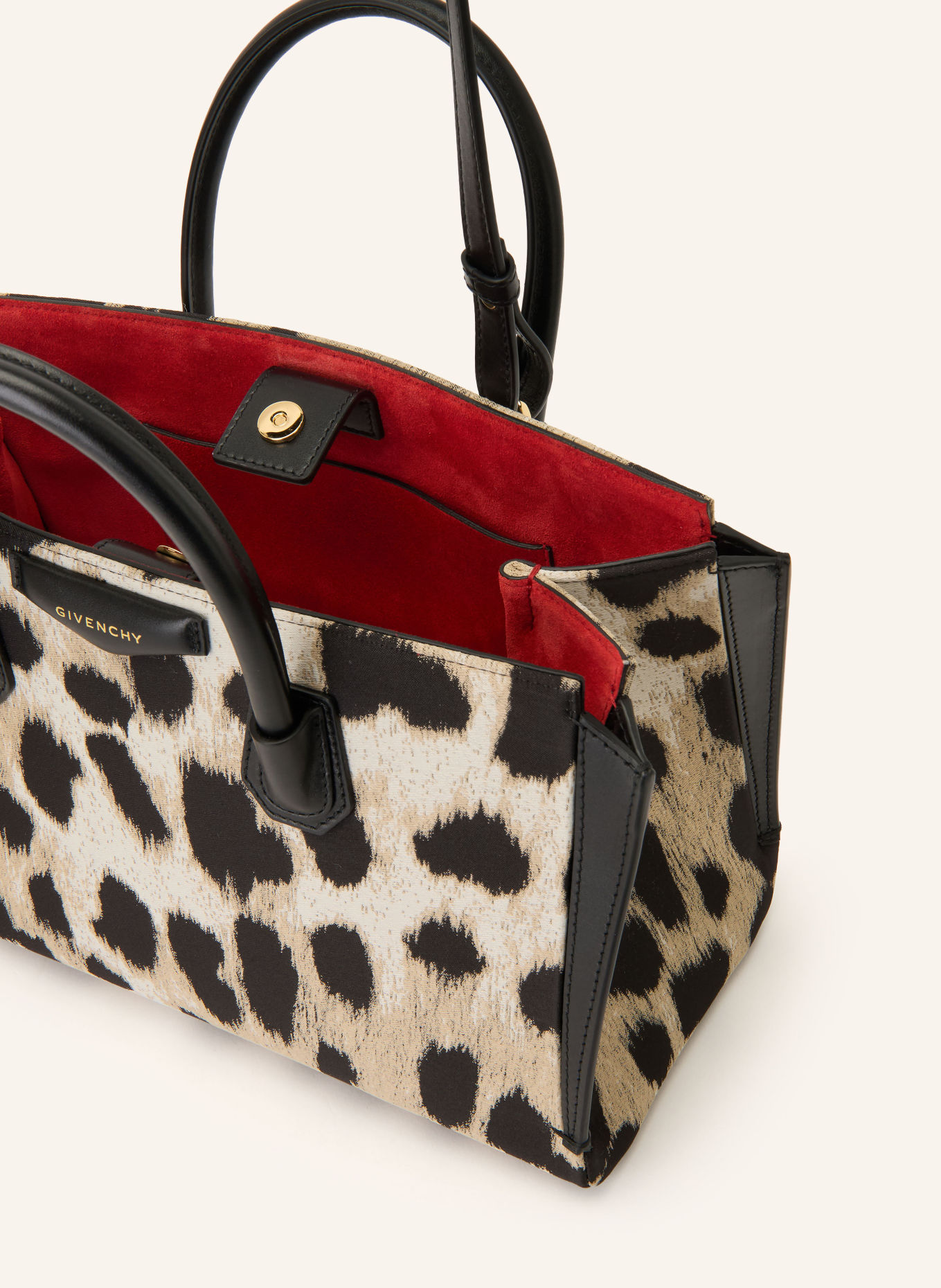GIVENCHY Torebka ANTIGONA SMALL: JASNOBRĄZOWY / CZARNY