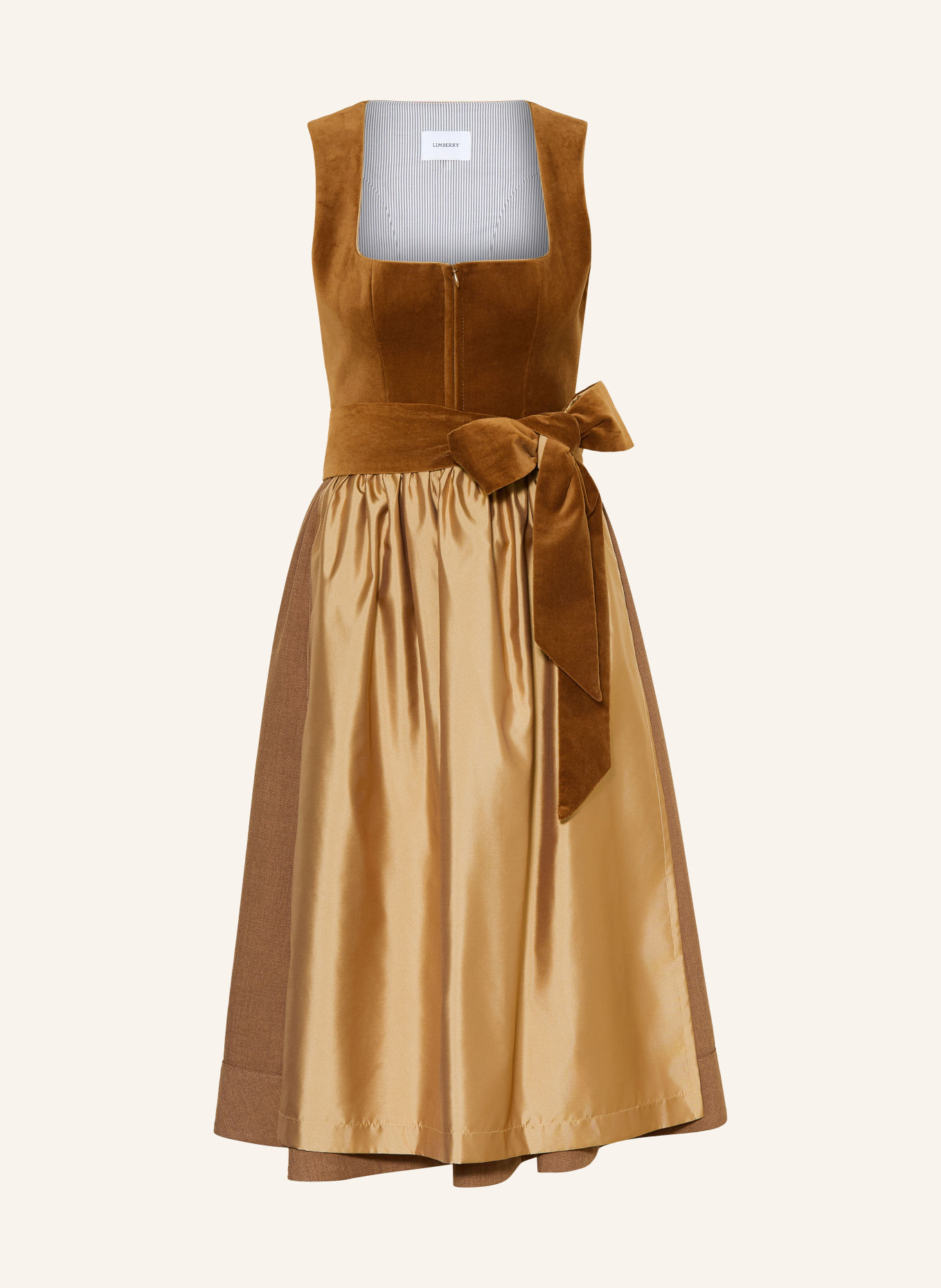 LIMBERRY Dirndl MANON: BRUIN / GOUD / LICHTBRUIN