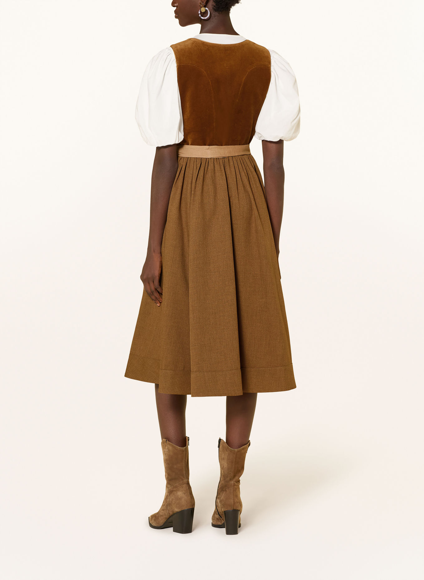 LIMBERRY Dirndl MANON: BRUIN / GOUD / LICHTBRUIN