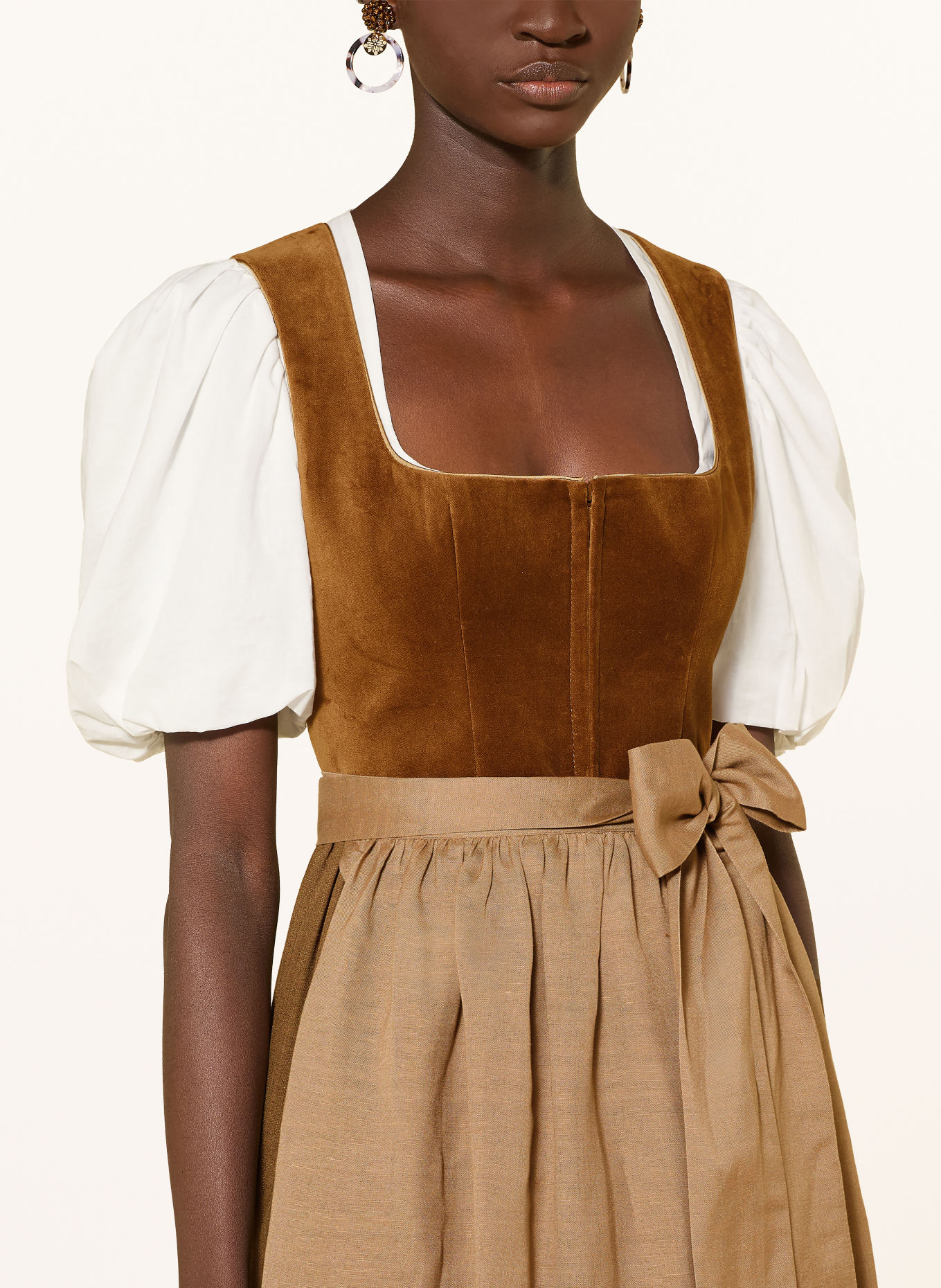 LIMBERRY Dirndl MANON: BRUIN / GOUD / LICHTBRUIN