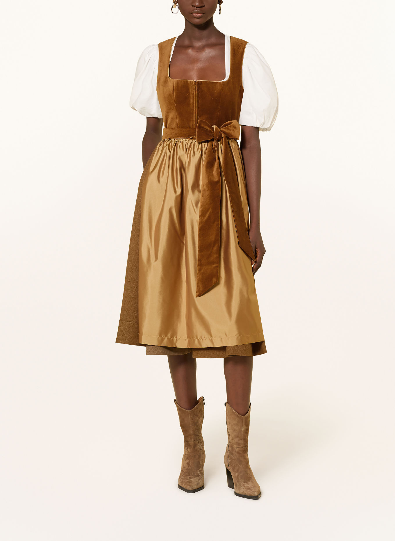 LIMBERRY Dirndl MANON: BRUIN / GOUD / LICHTBRUIN