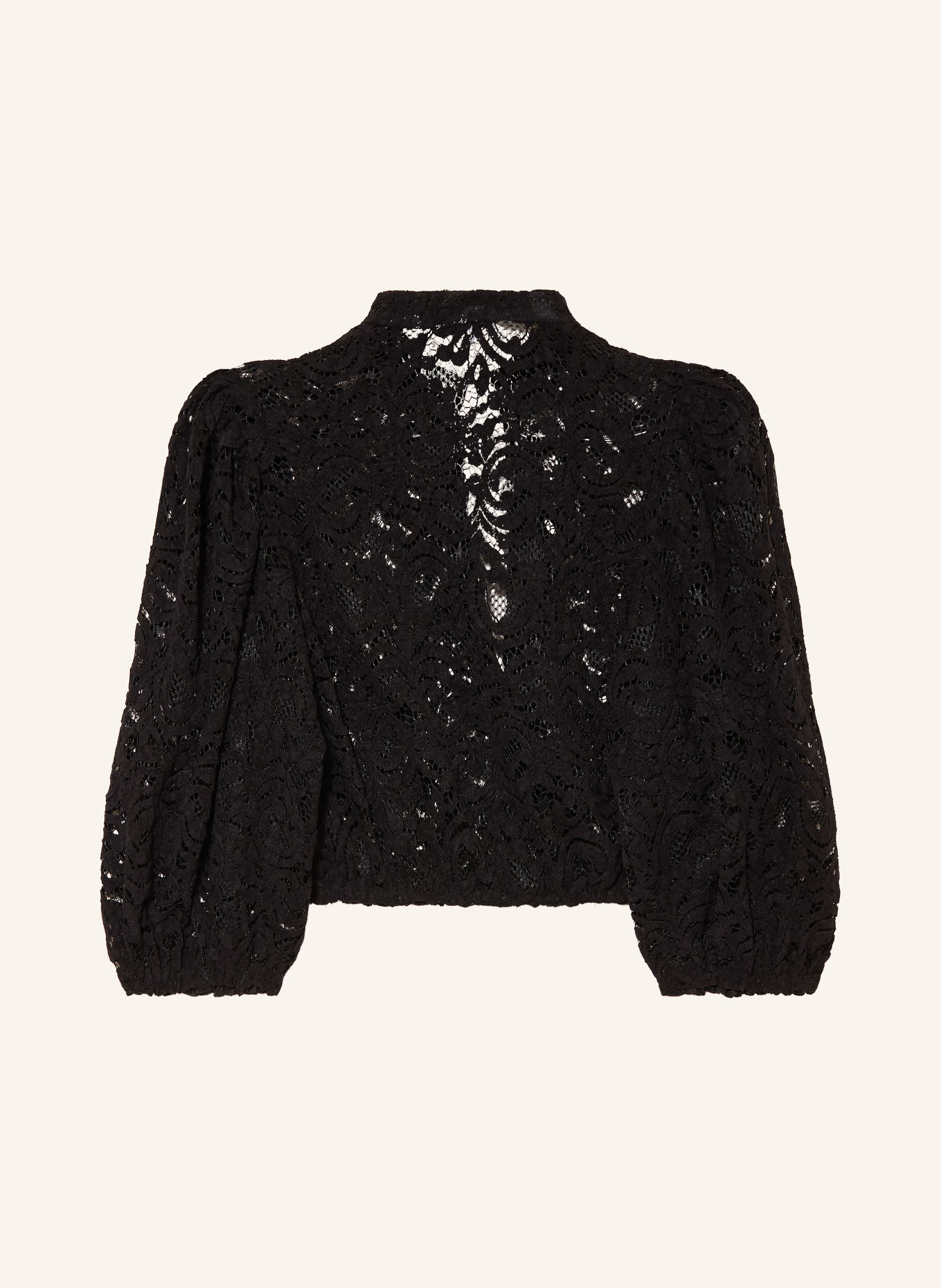 LIMBERRY Dirndlbluse LIA aus Spitze mit 3/4-Arm: SCHWARZ