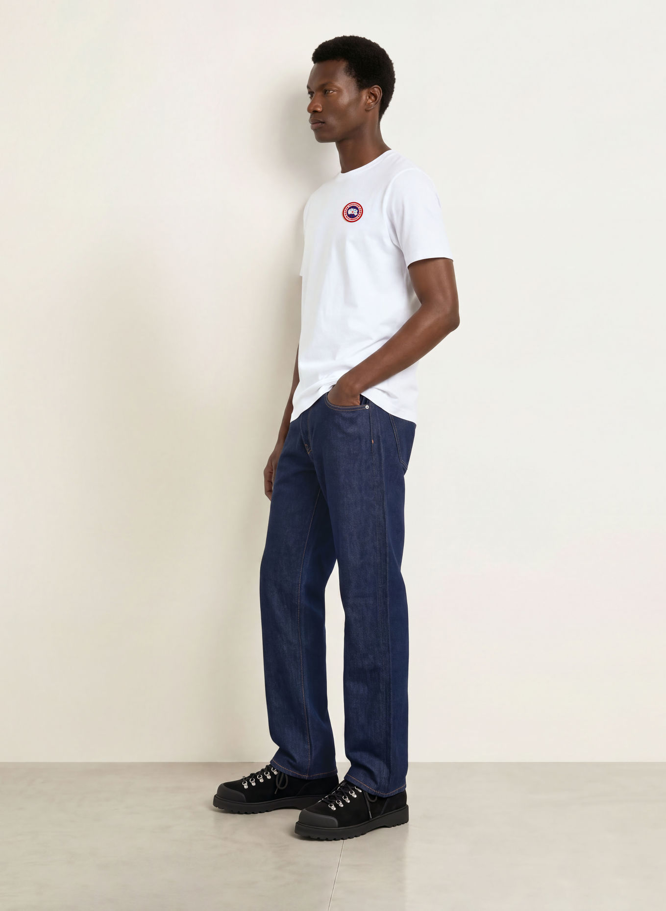 CANADA GOOSE T-shirt OCRA: BLANC / ROUGE / BLEU
