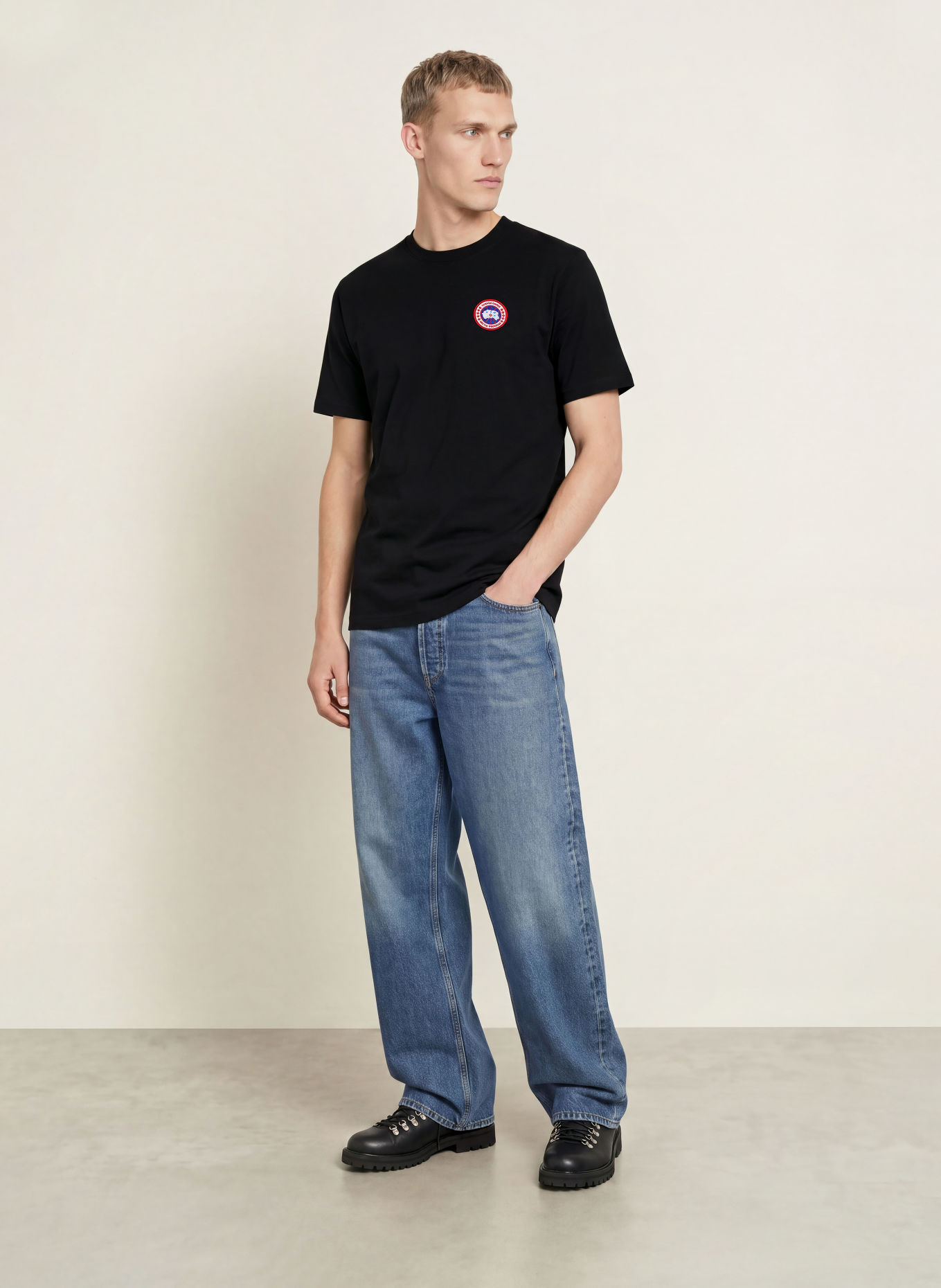 CANADA GOOSE T-shirt OCRA: NOIR / ROUGE / BLANC