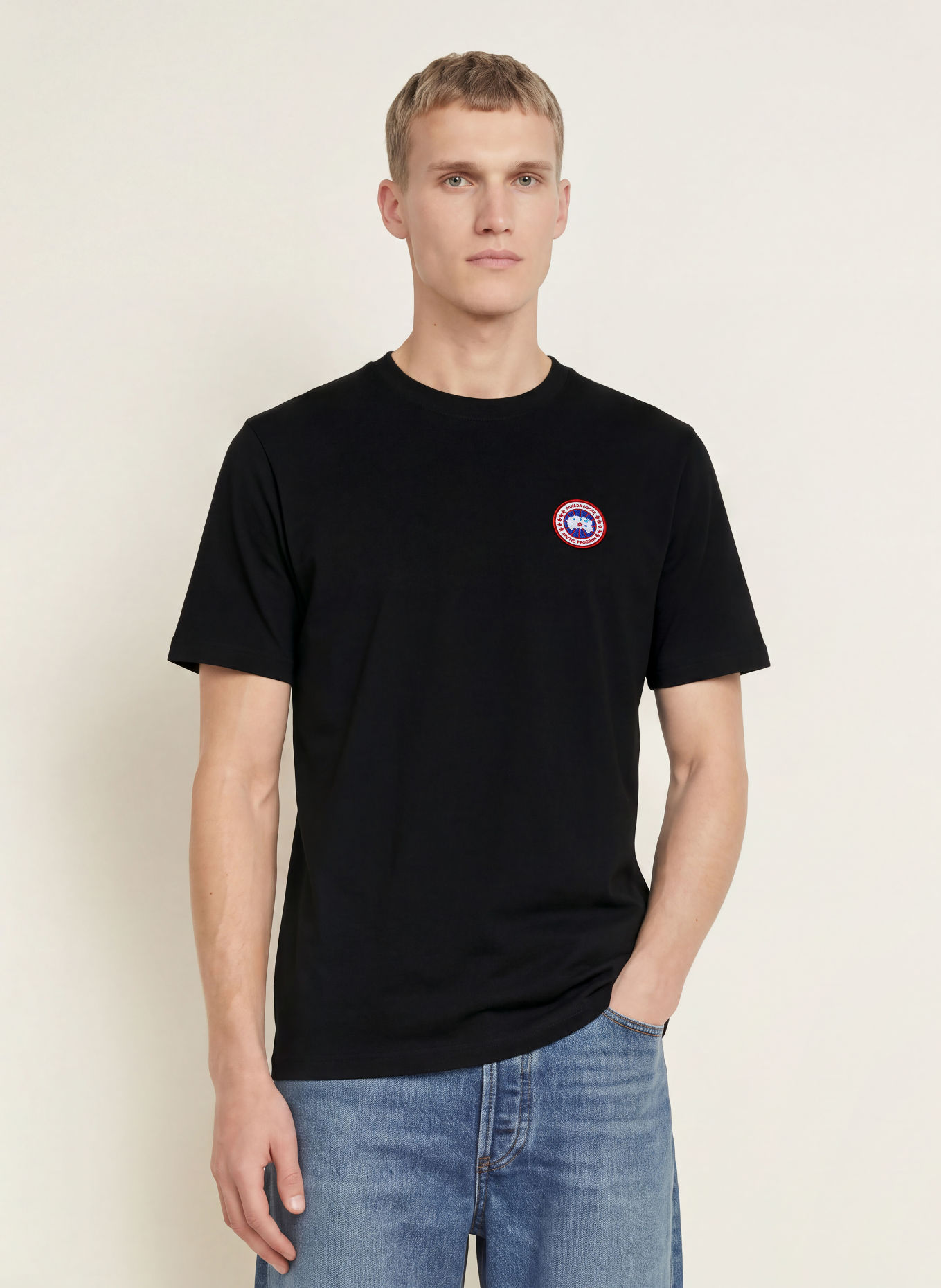 CANADA GOOSE T-shirt OCRA: NOIR / ROUGE / BLANC