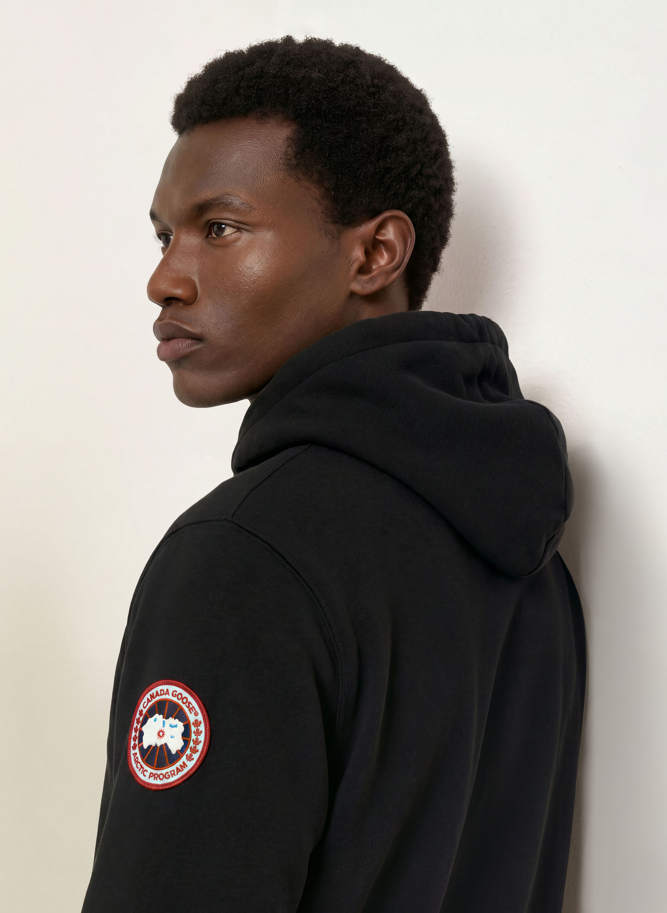 CANADA GOOSE Hoodie LOON: SCHWARZ / ROT / WEISS
