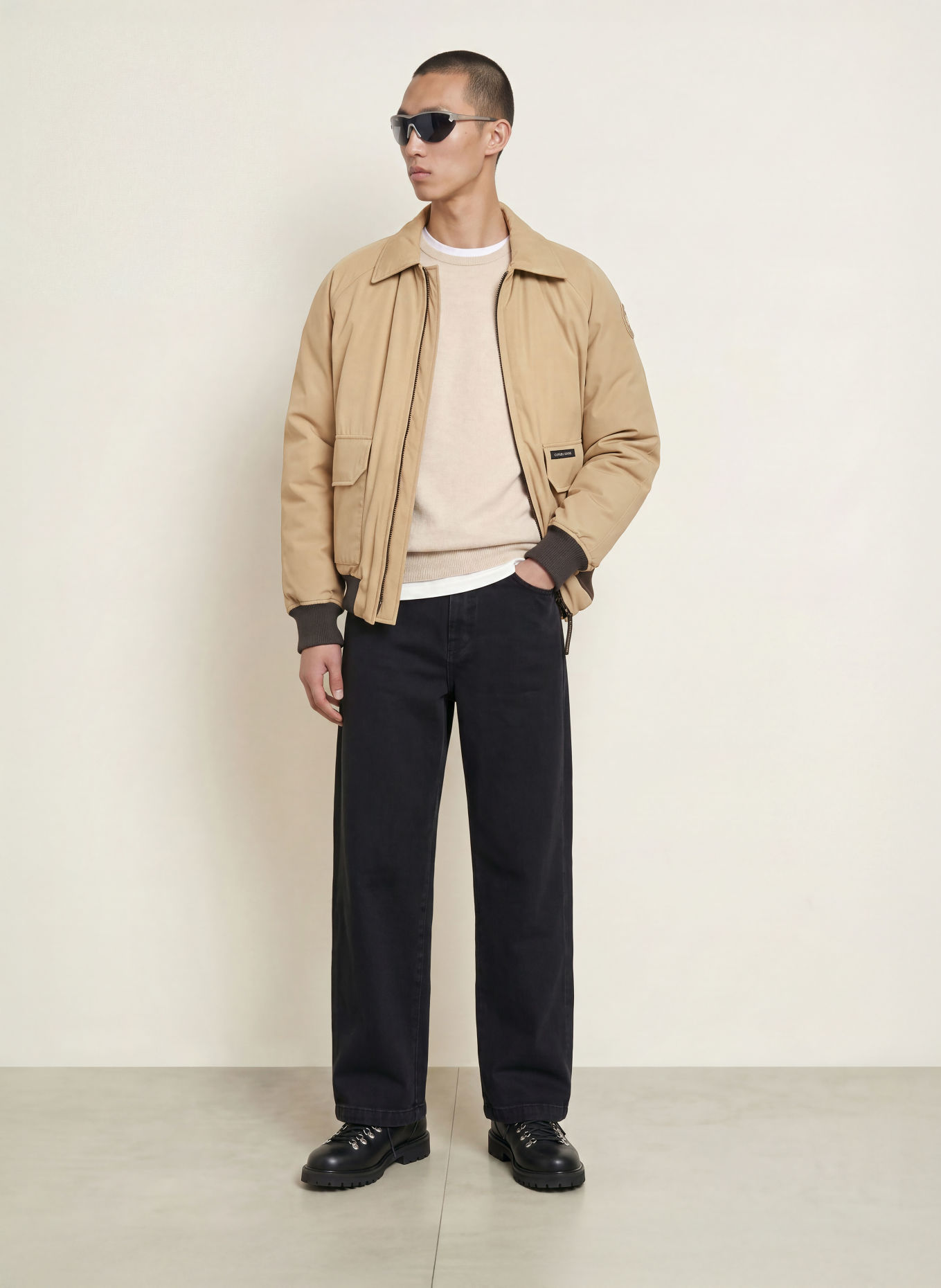 CANADA GOOSE Donsjas MIMICO: BEIGE / ZWART