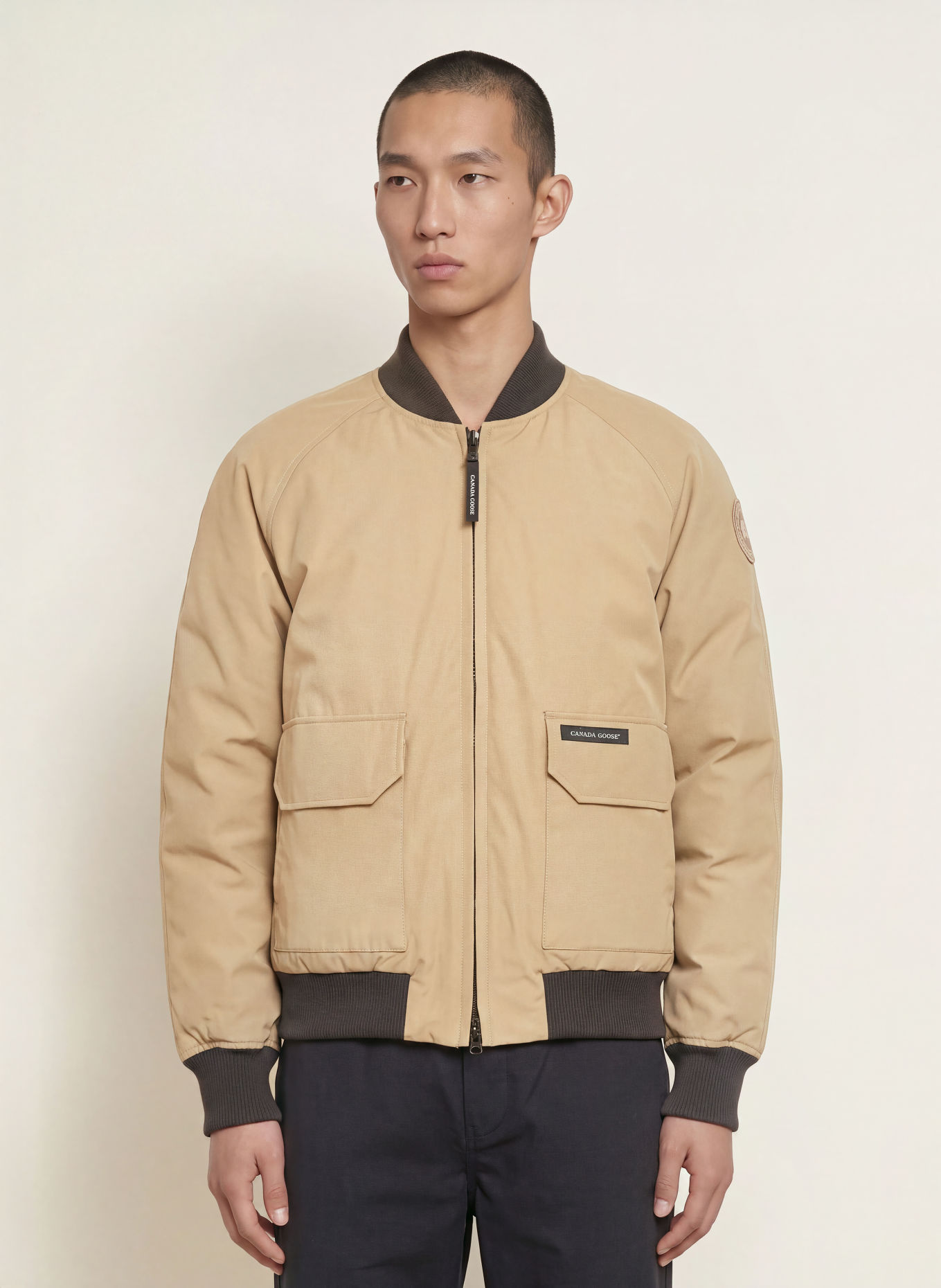CANADA GOOSE Donsjas MIMICO: BEIGE / ZWART