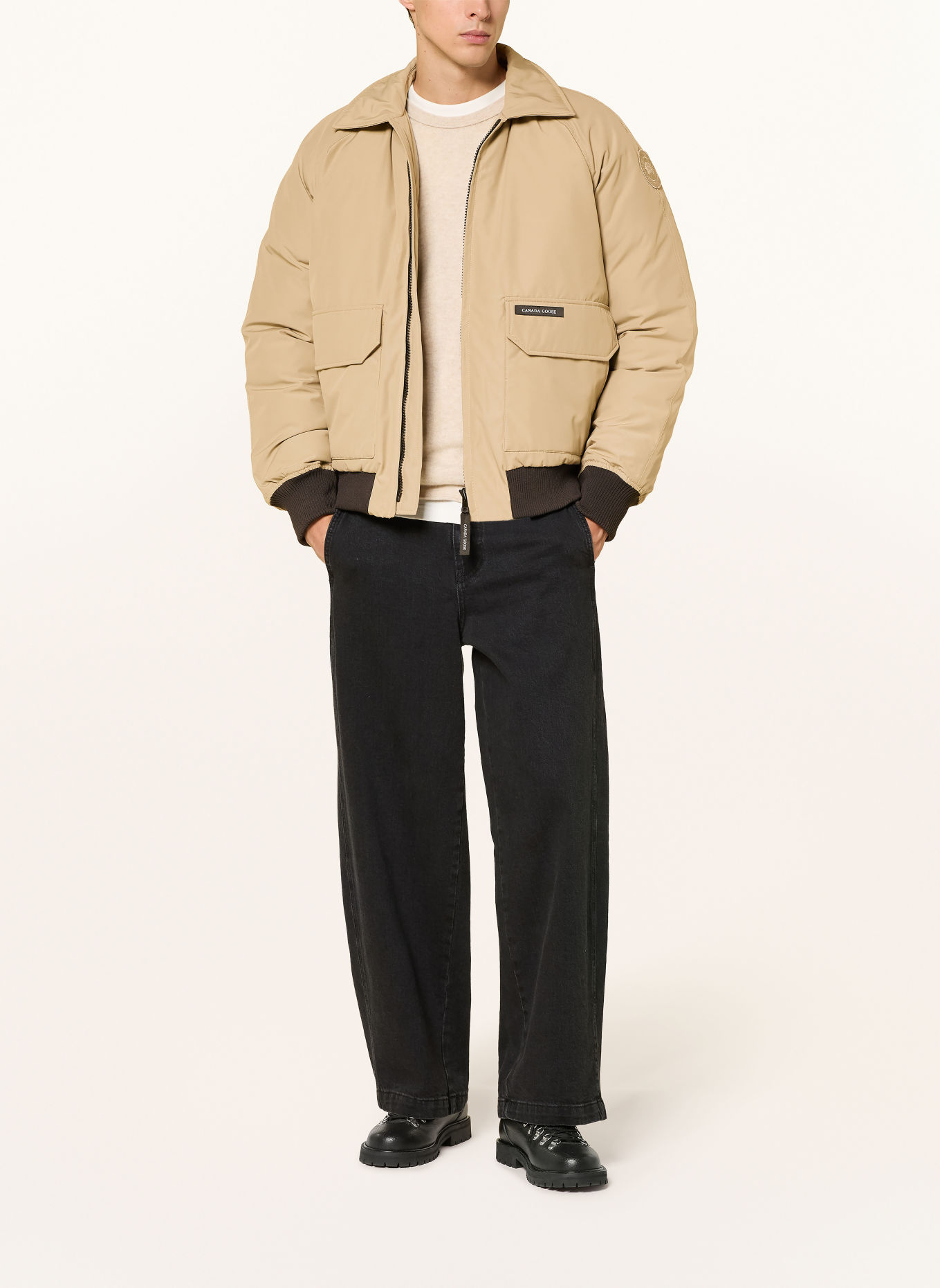 CANADA GOOSE Donsjas MIMICO: BEIGE / ZWART