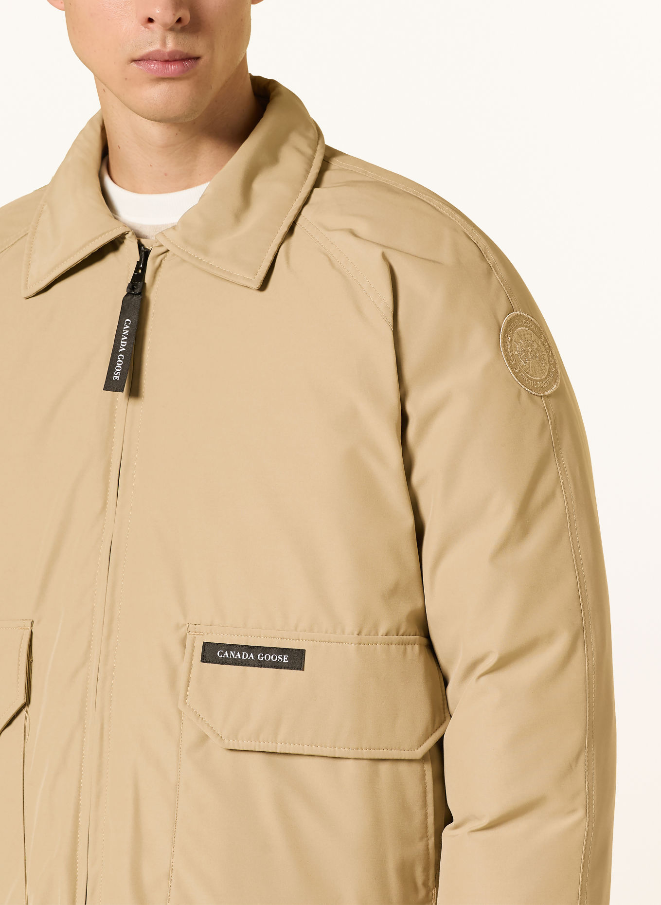 CANADA GOOSE Donsjas MIMICO: BEIGE / ZWART