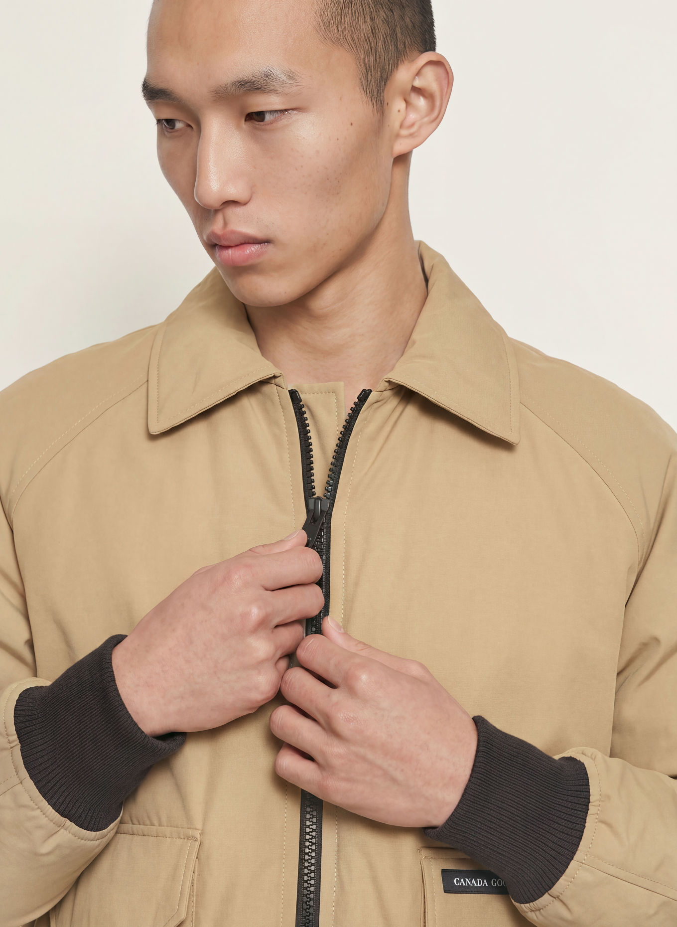 CANADA GOOSE Donsjas MIMICO: BEIGE / ZWART