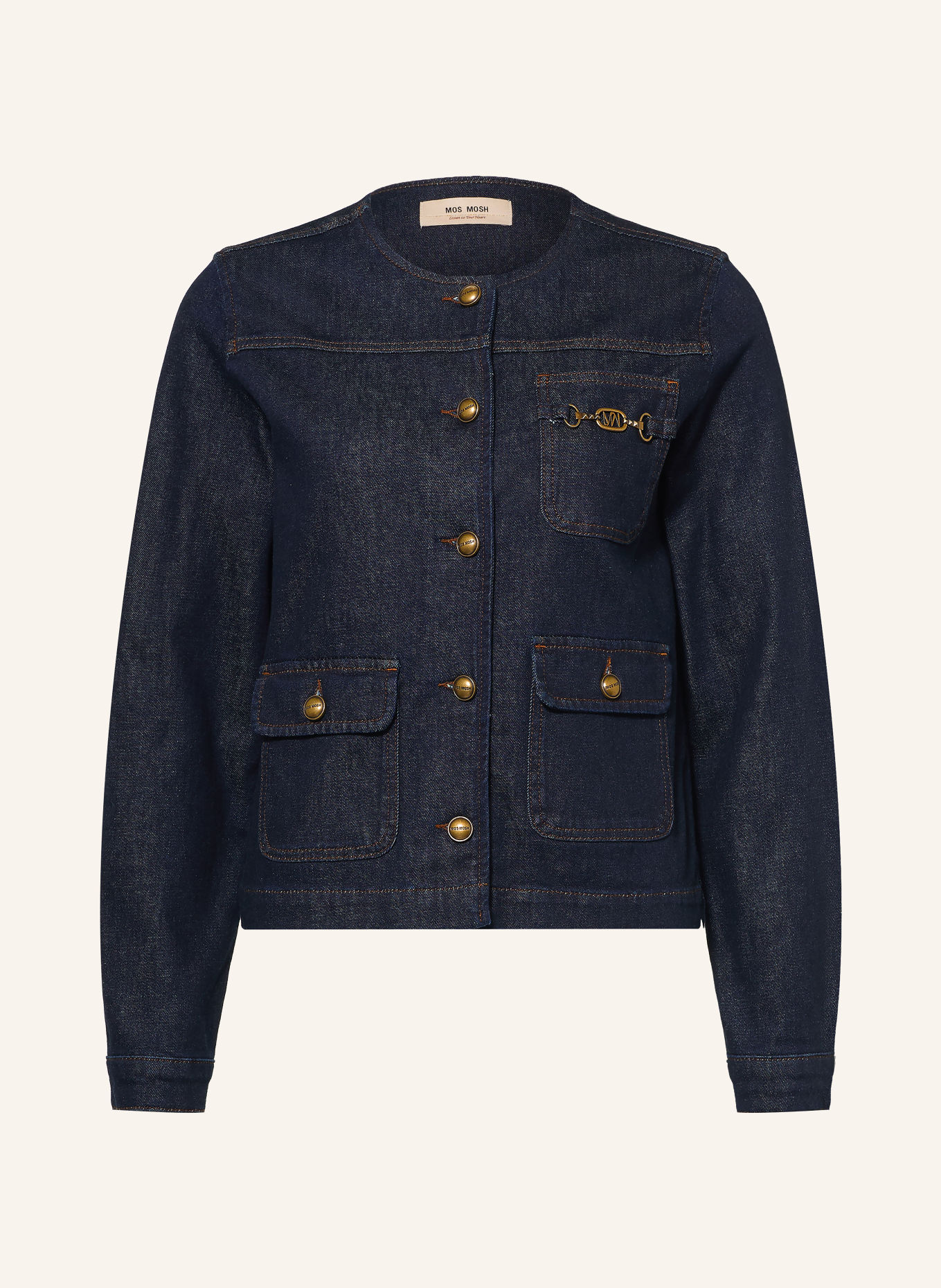 MOS MOSH MMCAROLL VOLARIS Denim Jacket: 447 DARK BLUE