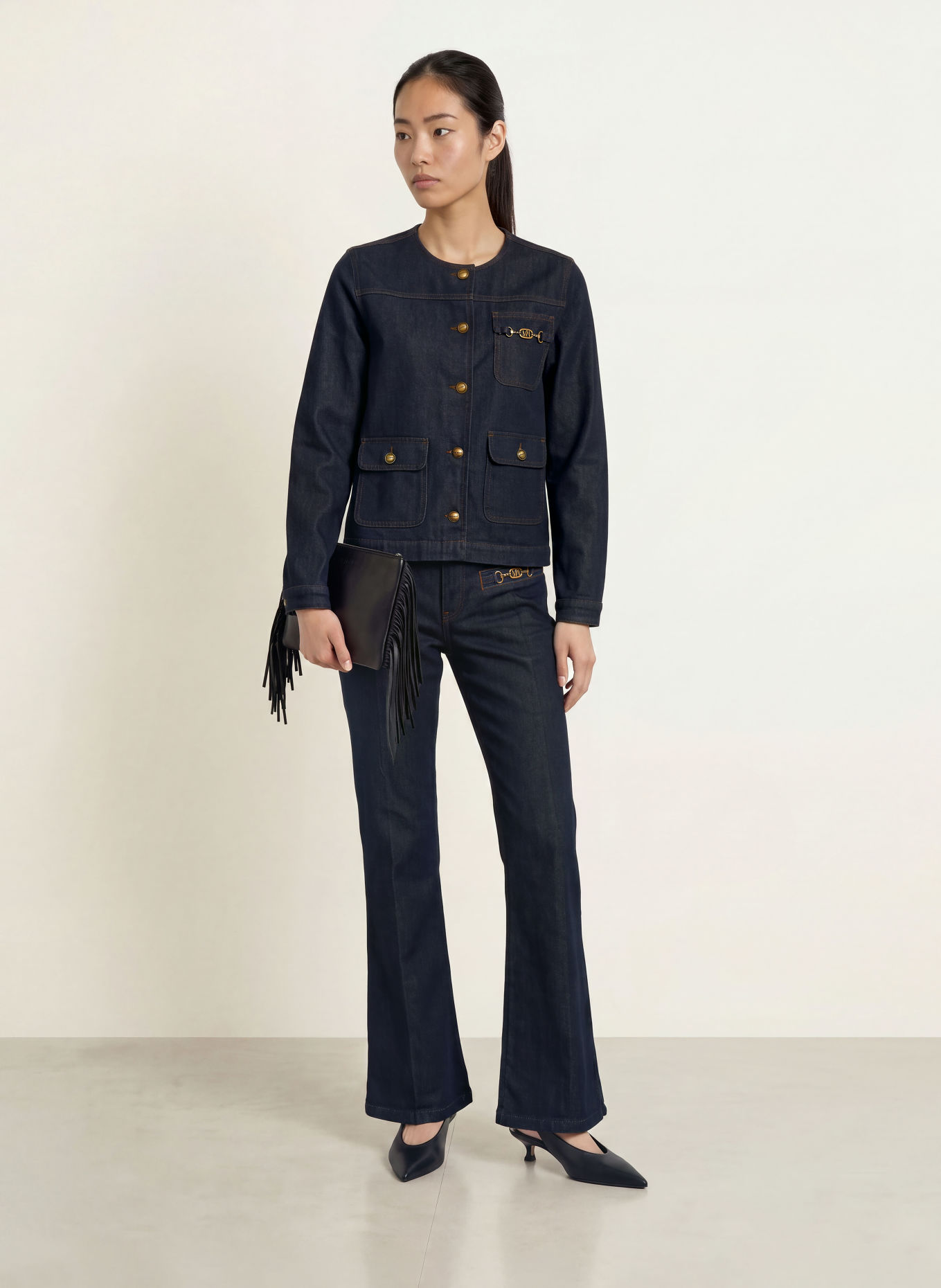 MOS MOSH MMCAROLL VOLARIS Denim Jacket: 447 DARK BLUE