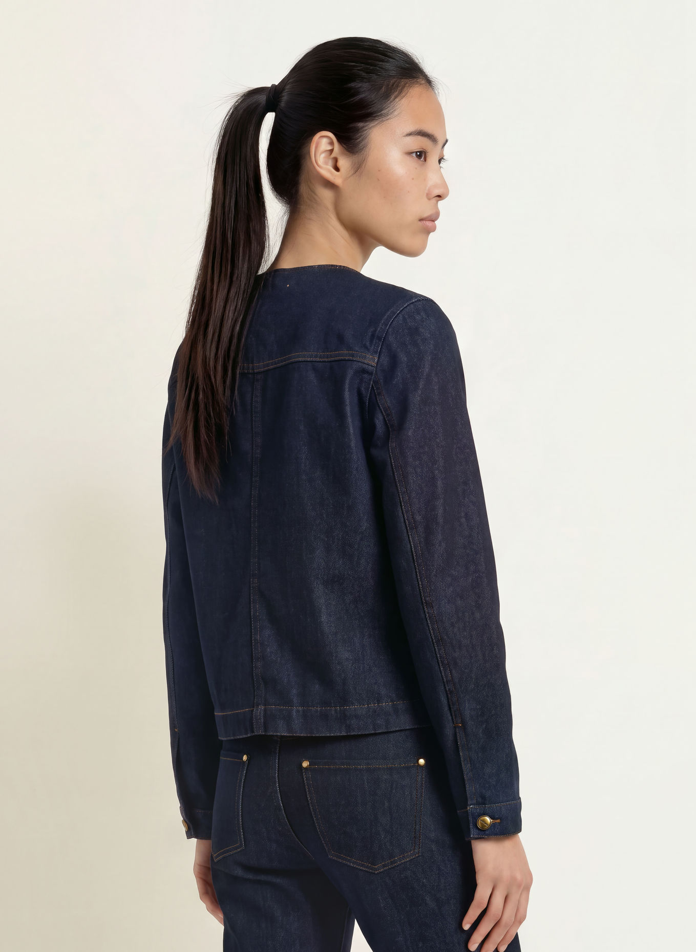 MOS MOSH MMCAROLL VOLARIS Denim Jacket: 447 DARK BLUE