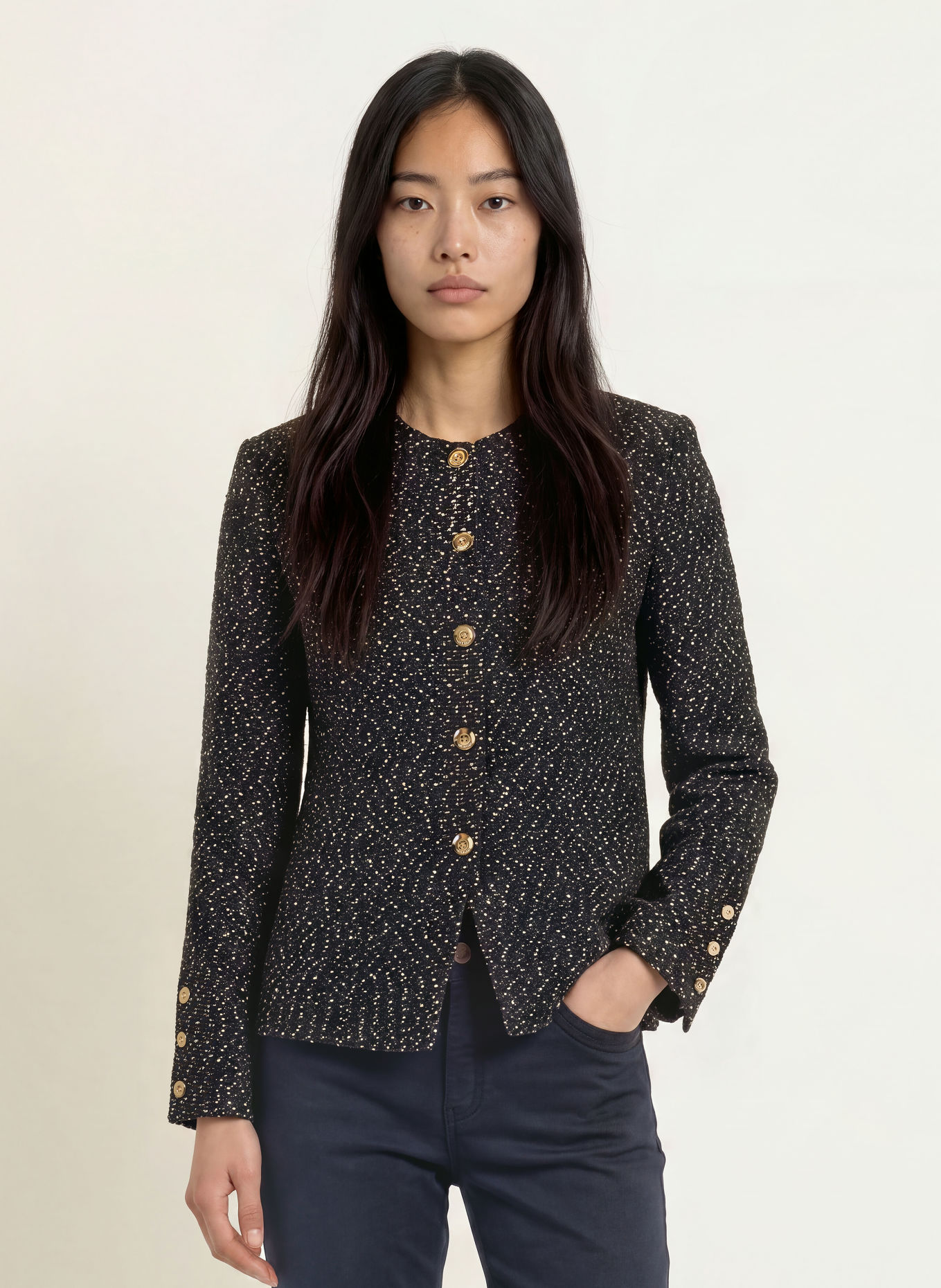 MOS MOSH MMSILJE GRACY Blazer: BROWN / CREAM