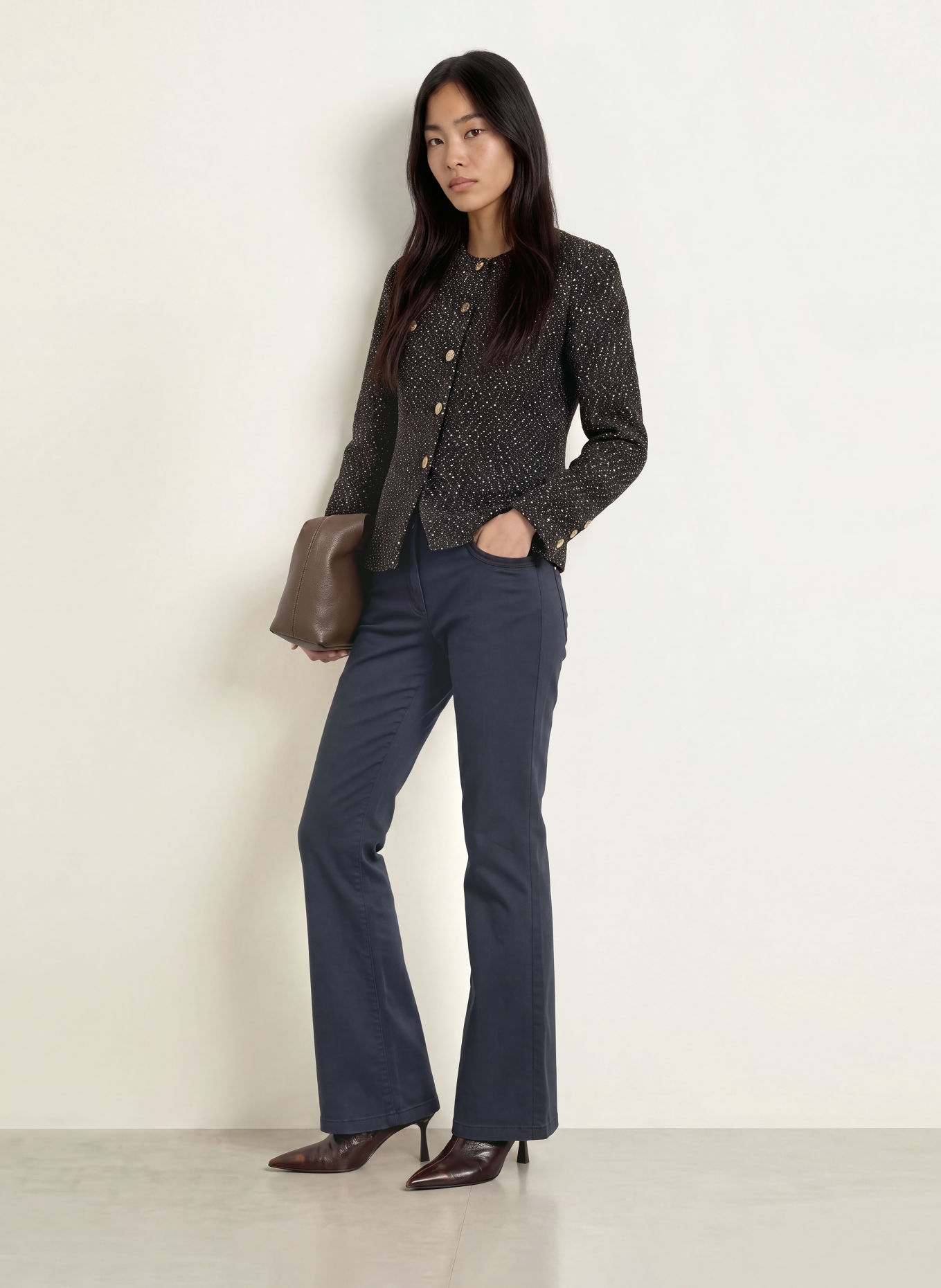 MOS MOSH MMSILJE GRACY Blazer: BROWN / CREAM