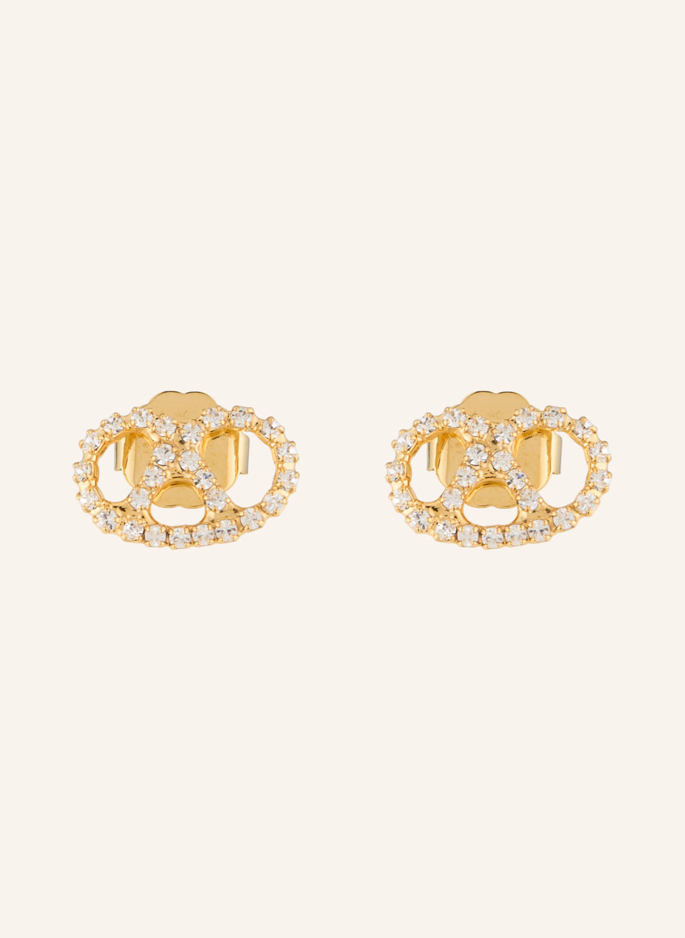 Seenberg Stud earrings: GOLD / WHITE
