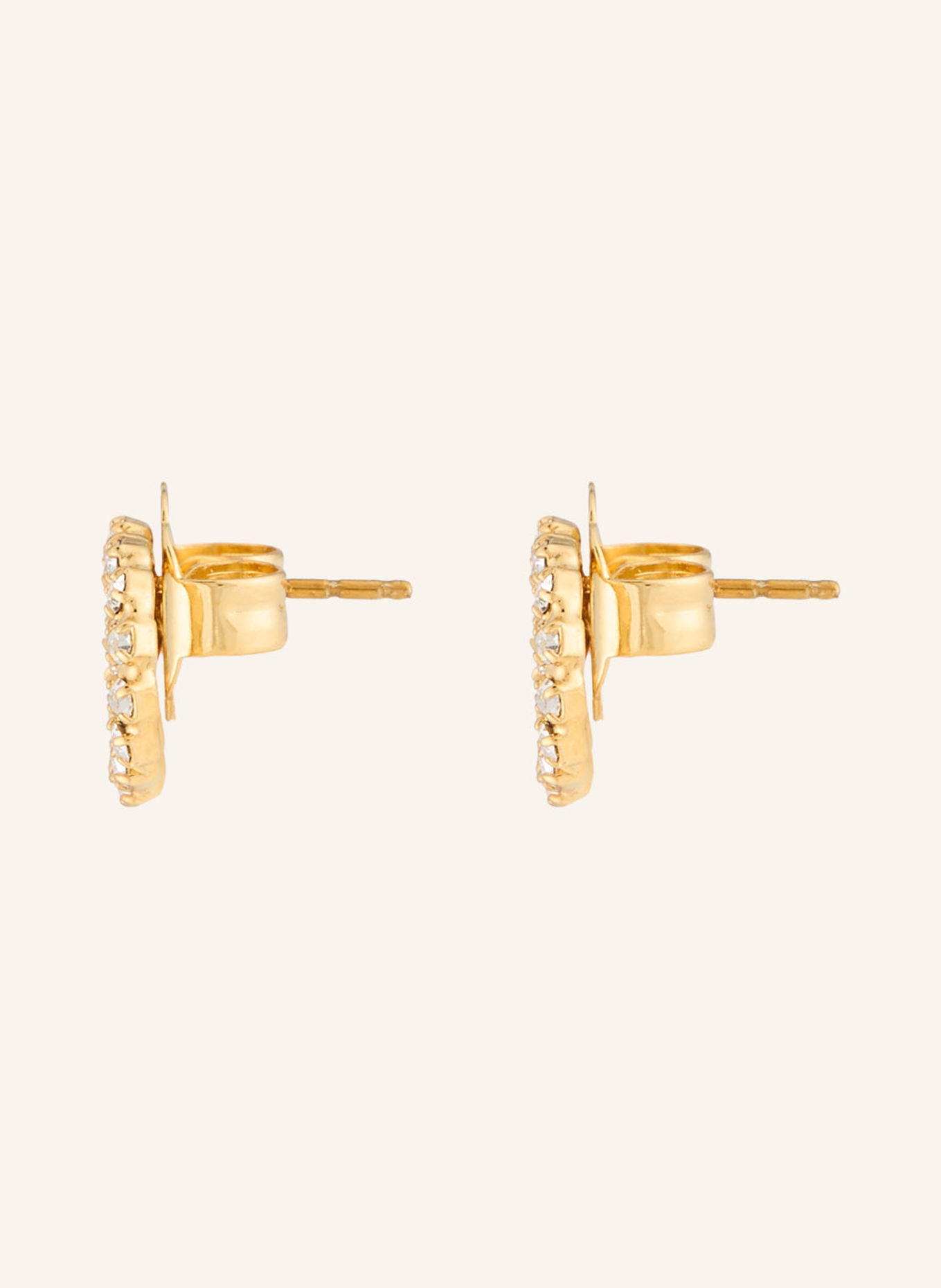 Seenberg Stud earrings: GOLD / WHITE