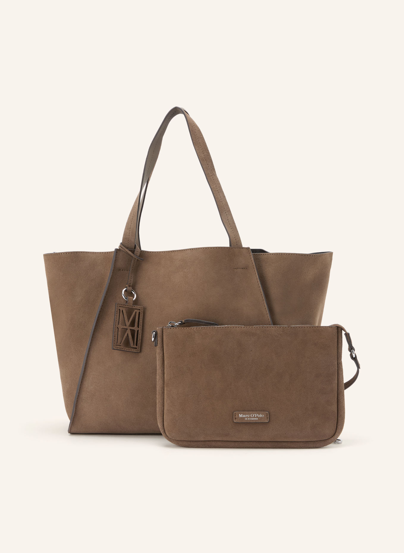 Marc O'Polo Shopper mit Pouch: BRAUN