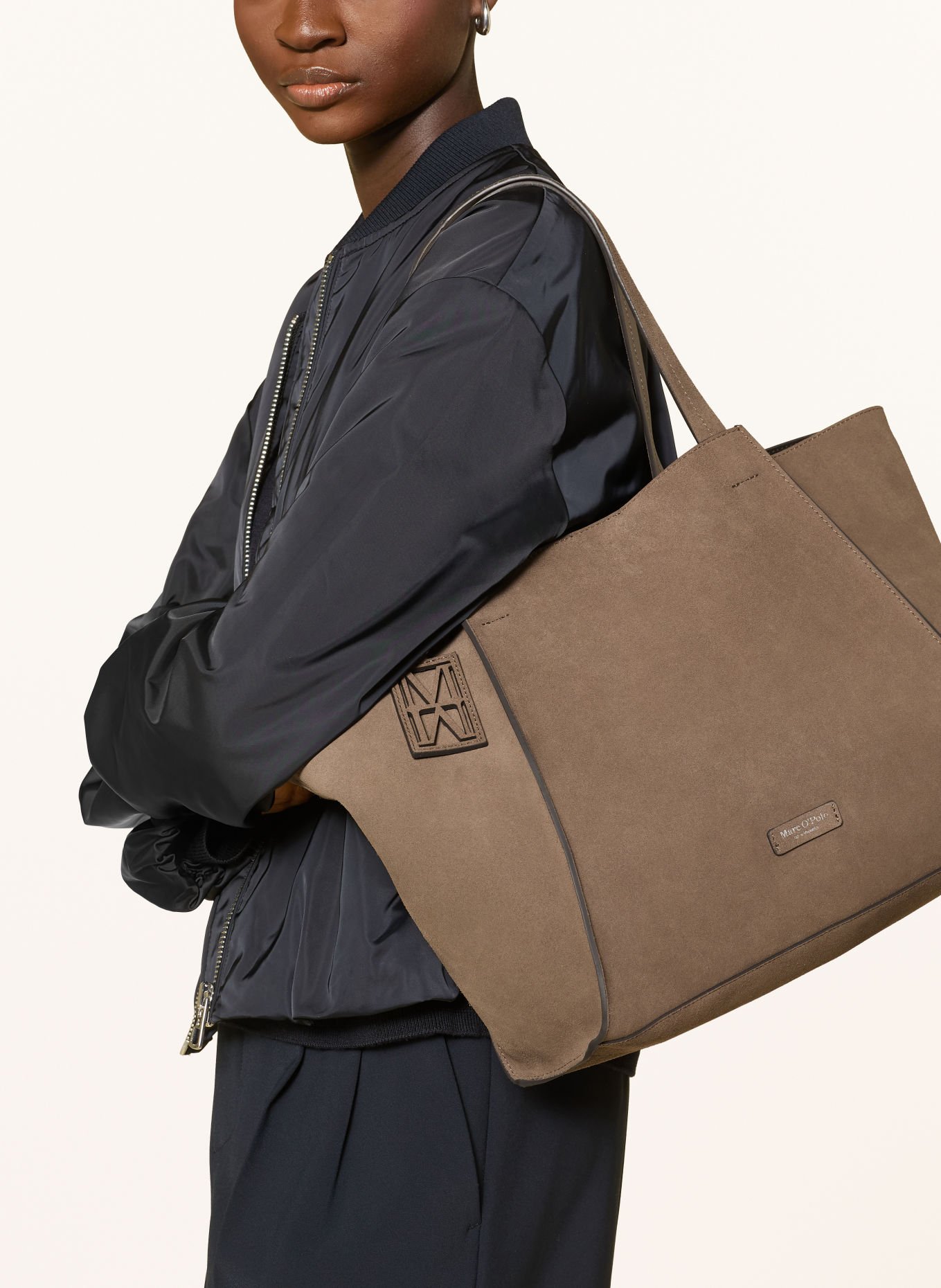 Marc O'Polo Shopper mit Pouch: BRAUN