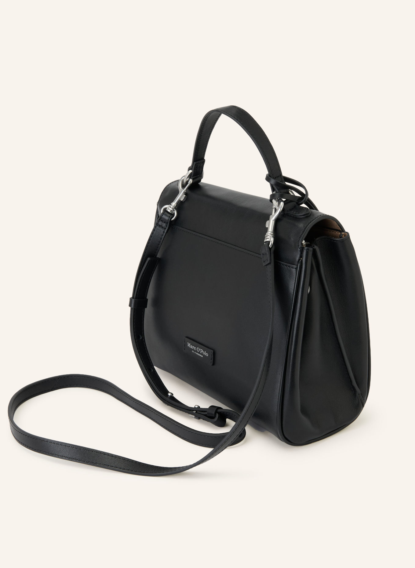 Marc O'Polo Handtasche: SCHWARZ / SILBER