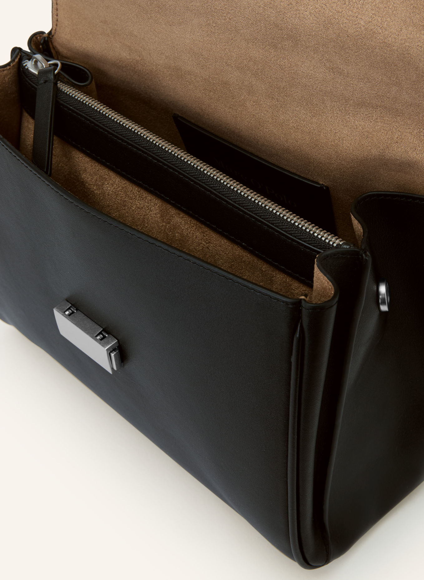 Marc O'Polo Handtasche: SCHWARZ / SILBER