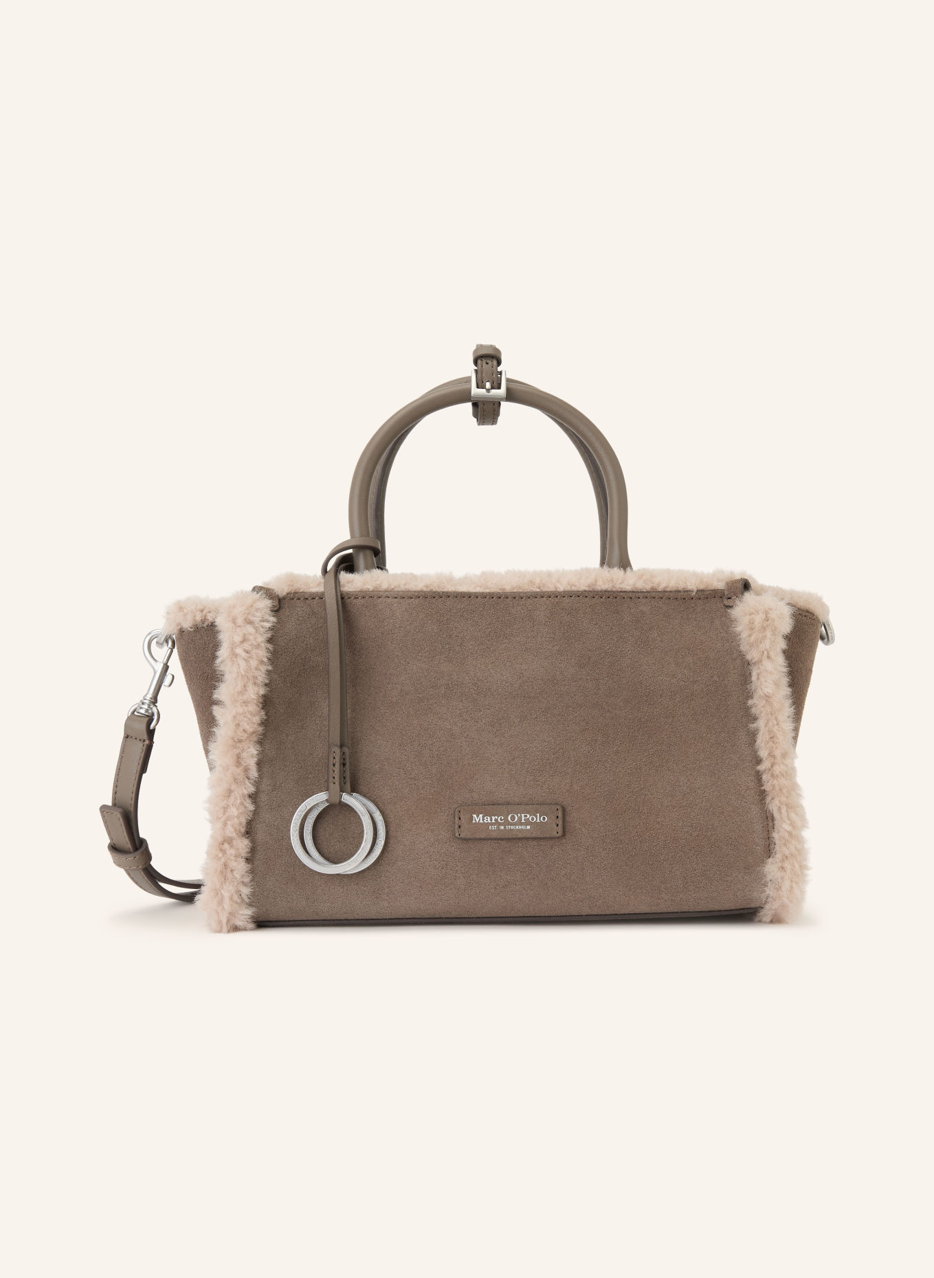 Marc O'Polo Handtasche: HELLBRAUN / SILBER / TAUPE