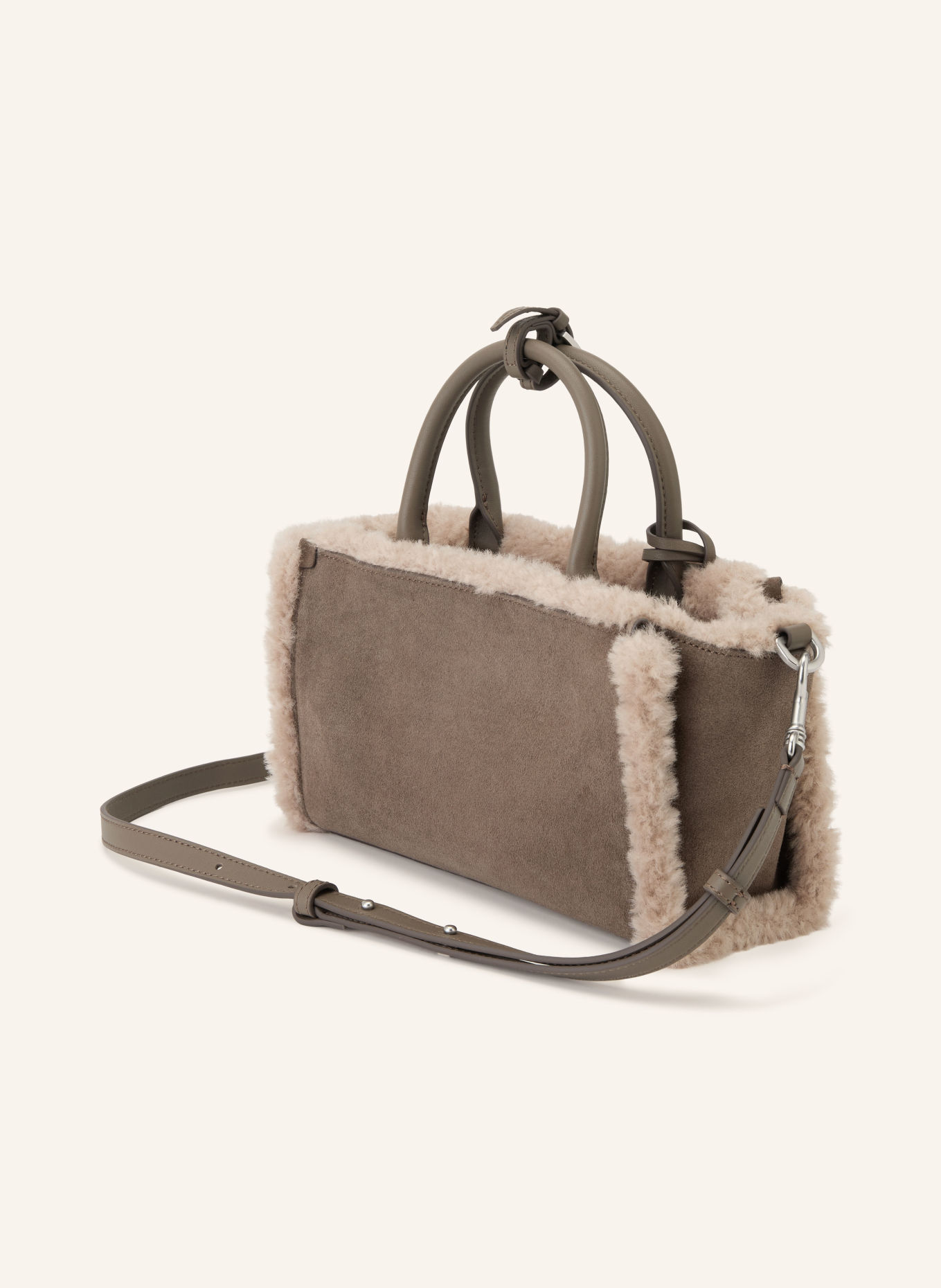 Marc O'Polo Handtasche: HELLBRAUN / SILBER / TAUPE