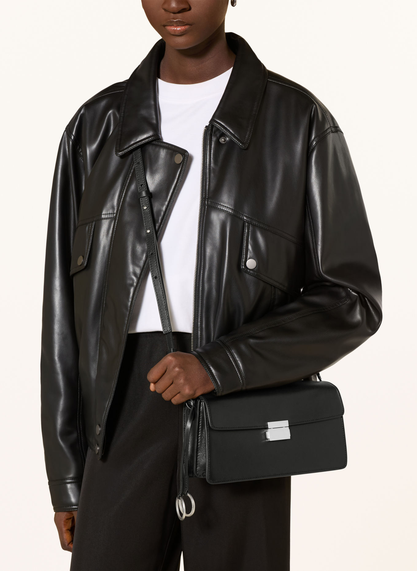 Marc O'Polo Sac à main GERTY: NOIR / ARGENT