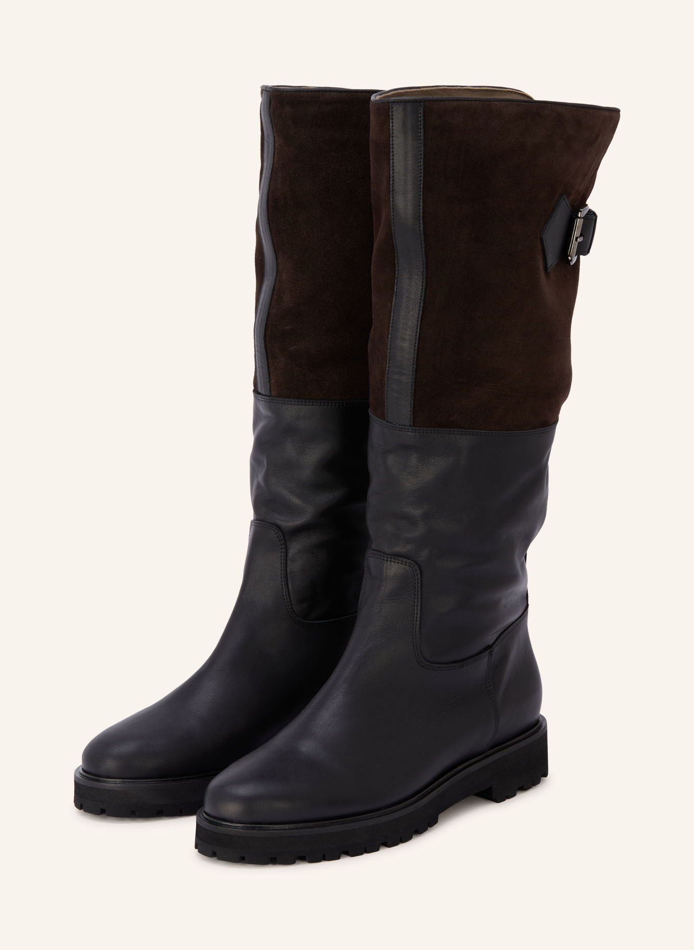 VIAMERCANTI Boots: DARK BROWN
