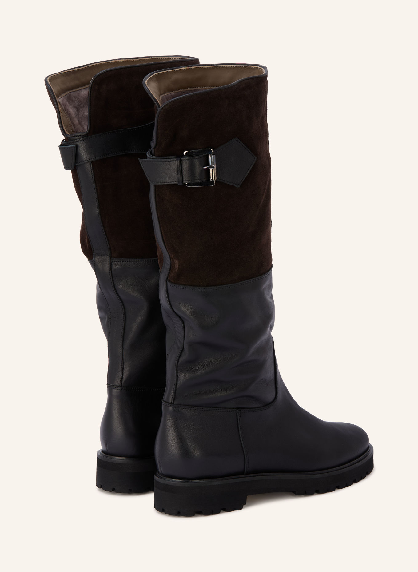 VIAMERCANTI Boots: DARK BROWN