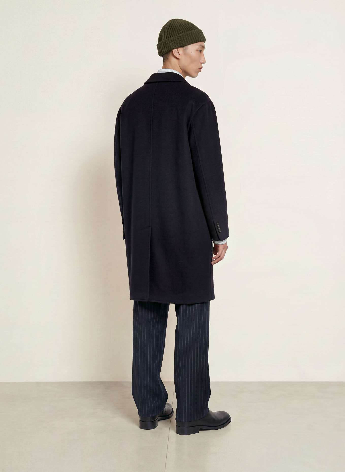NN.07 KENDRICK Wool coat: DARK BLUE