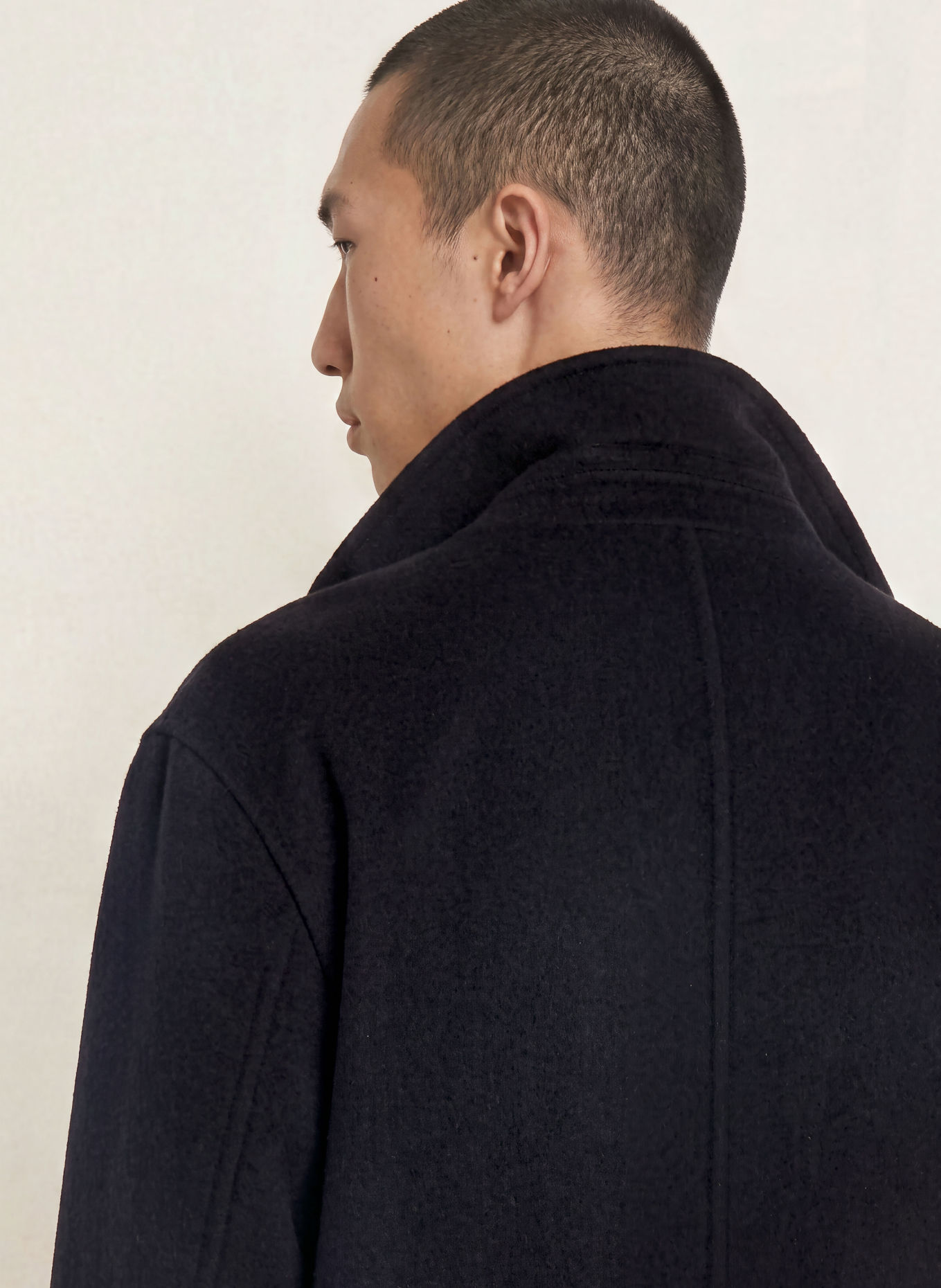 NN.07 KENDRICK Wool coat: DARK BLUE