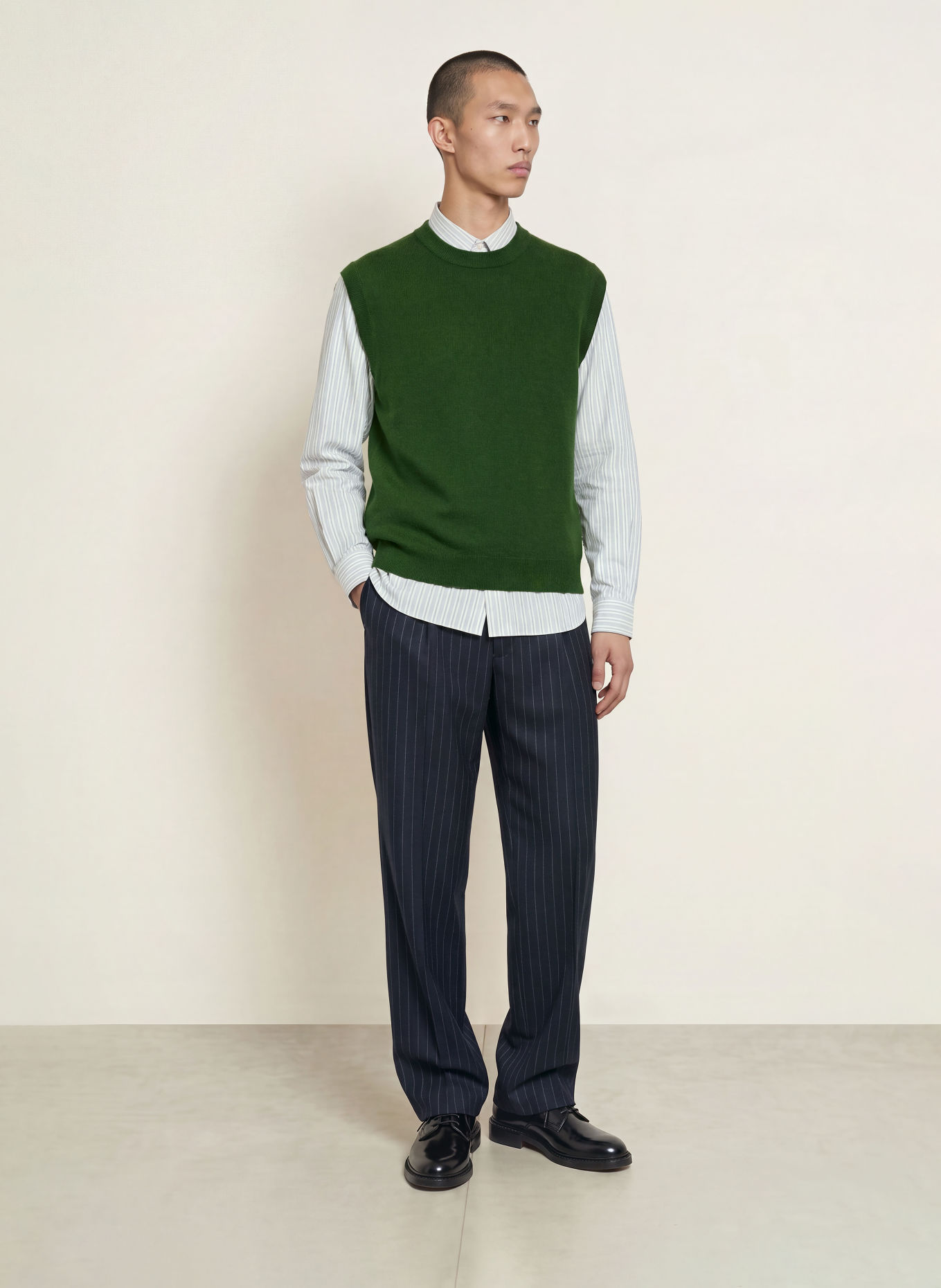 NN.07 Pull sans manches JESPER: GROEN