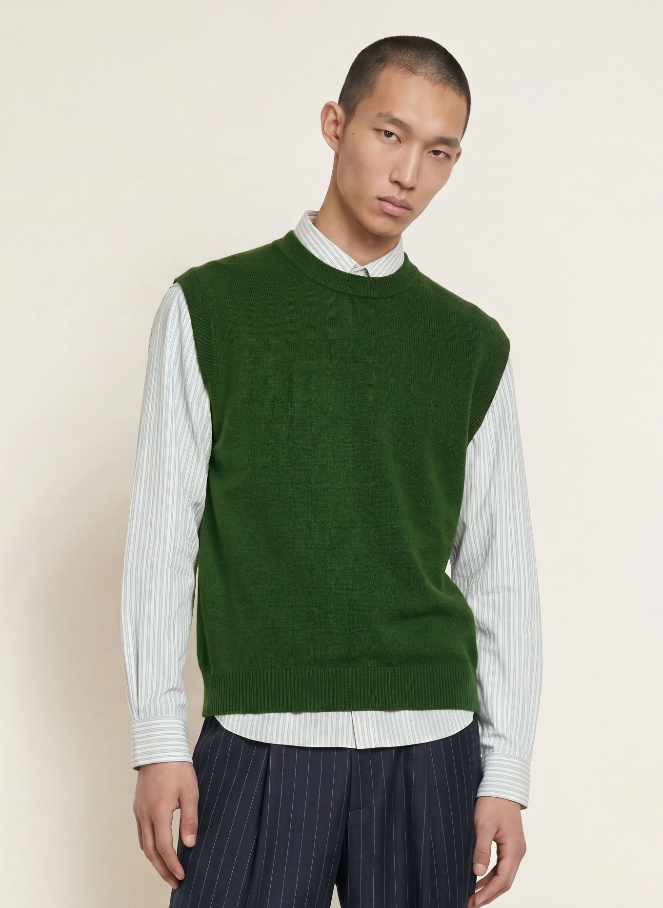 NN.07 Pull sans manches JESPER: GROEN