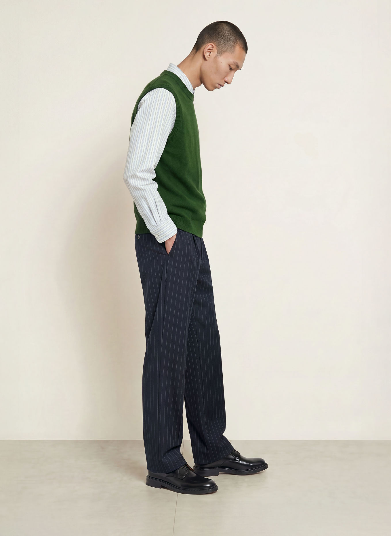 NN.07 Pull sans manches JESPER: GROEN
