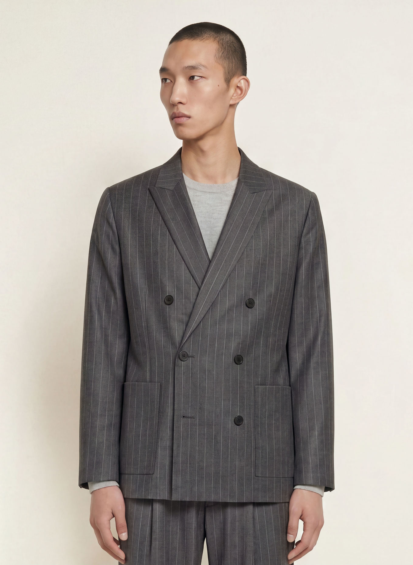 NN.07 Sakko JORDIN Regular Fit: GRAU / HELLGRAU