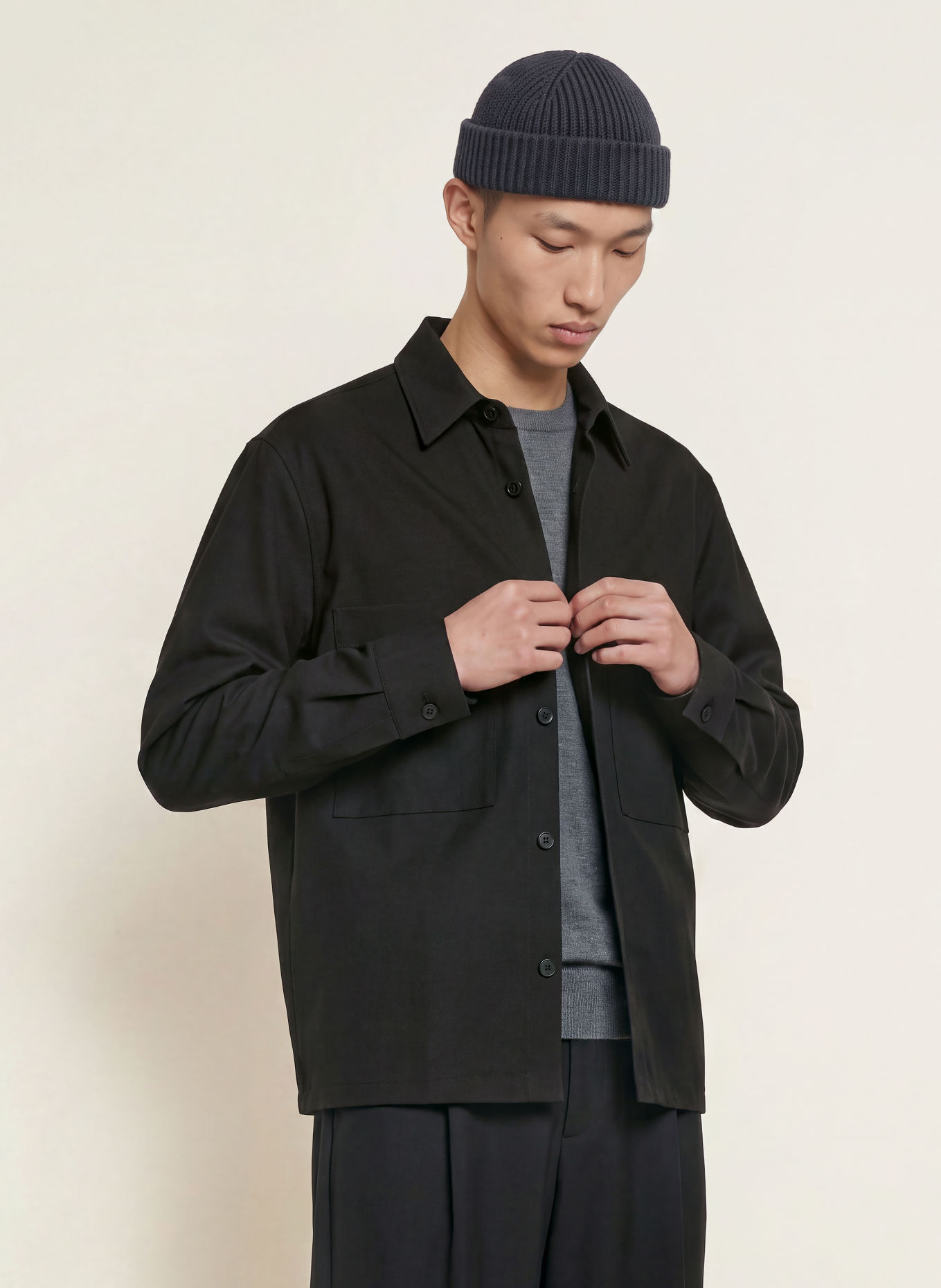 NN.07 Overshirt FREDDY: SCHWARZ